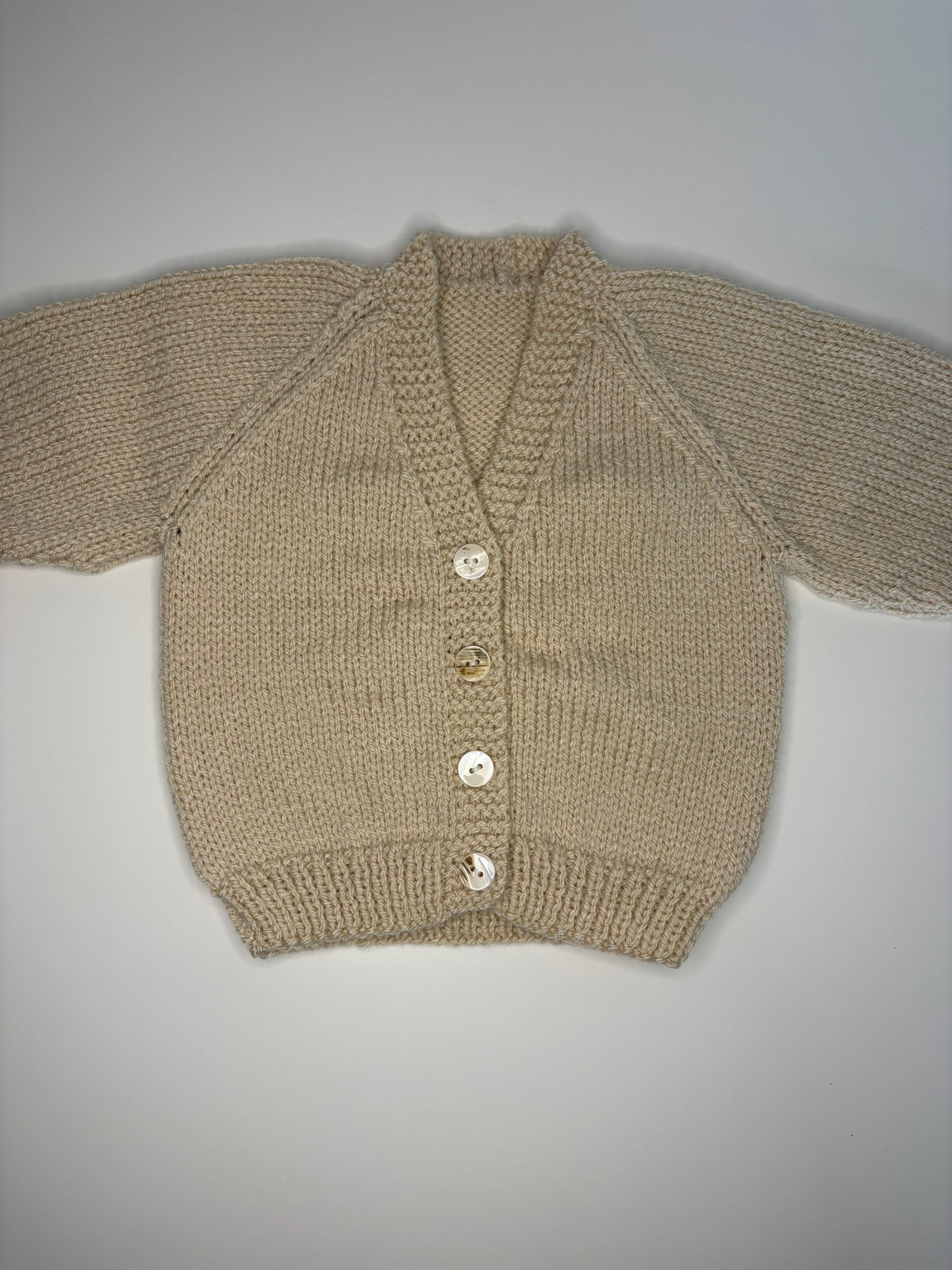 3- 6 Months Personalised Hand Knitted Cardigan