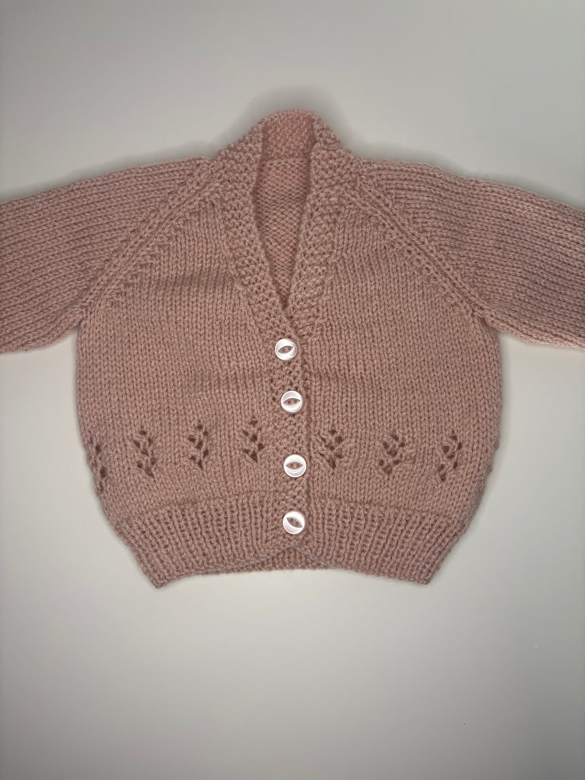 3- 6 Months Personalised Hand Knitted Cardigan