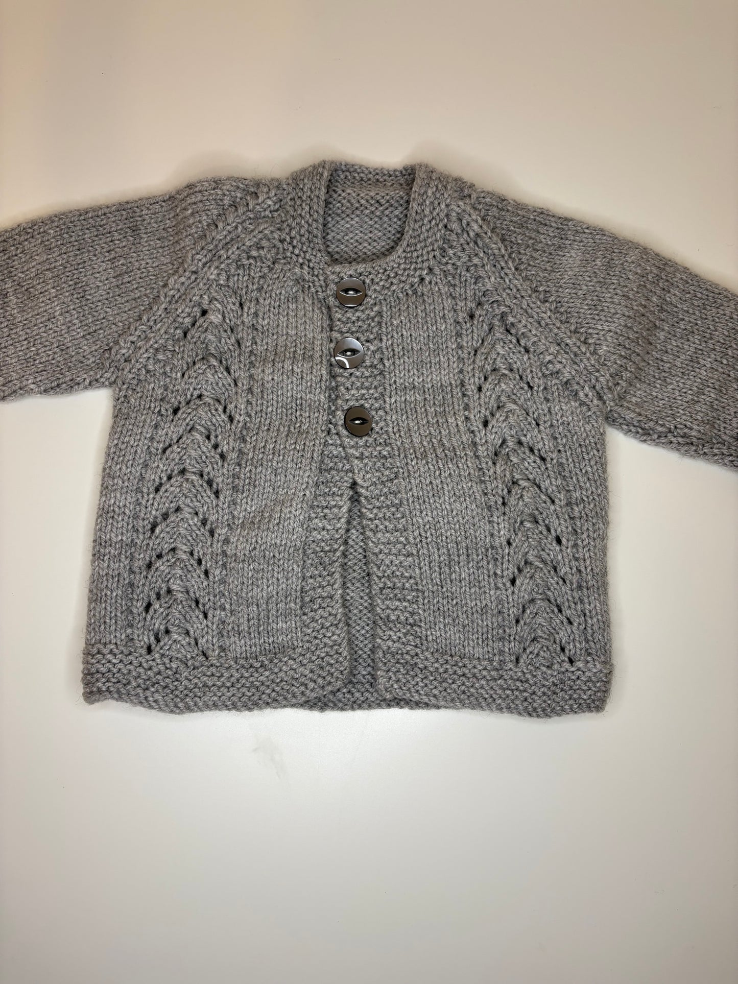 0-3 Months Personalised Hand Knitted Cardigan