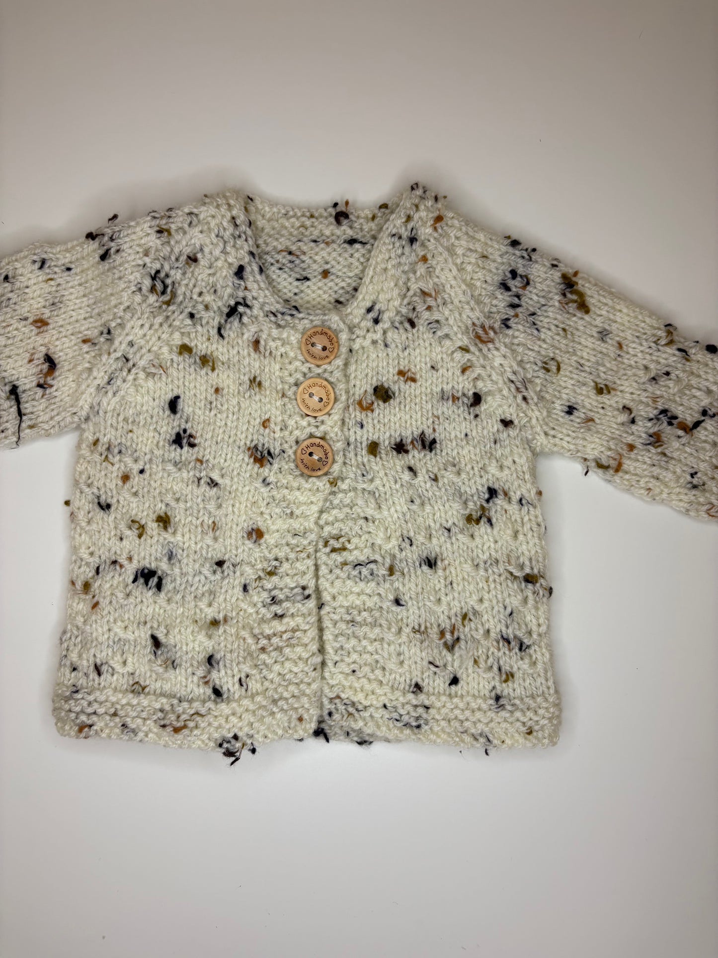 Premature Baby Personalised Hand Knitted Cardigan