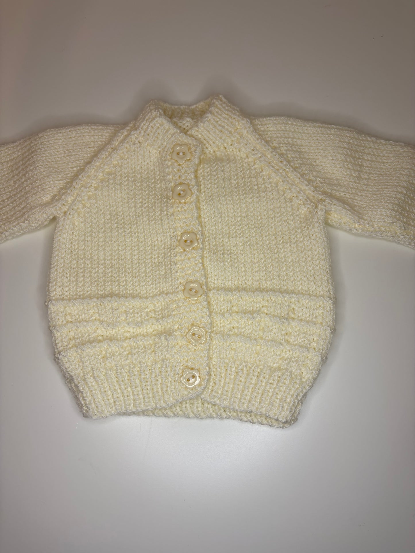 Newborn Personalised Hand Knitted Cardigan