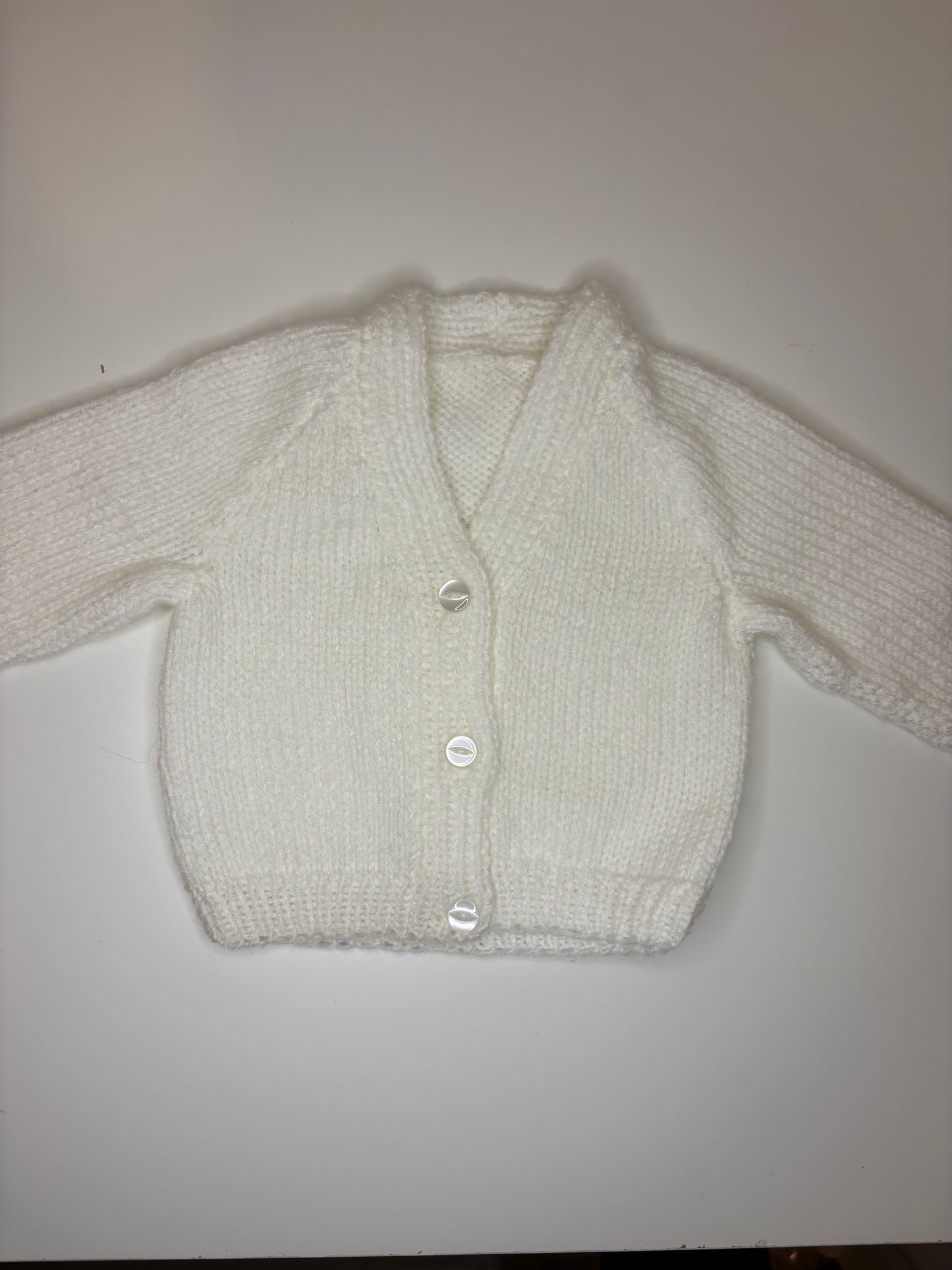 Newborn Personalised Hand Knitted Cardigan