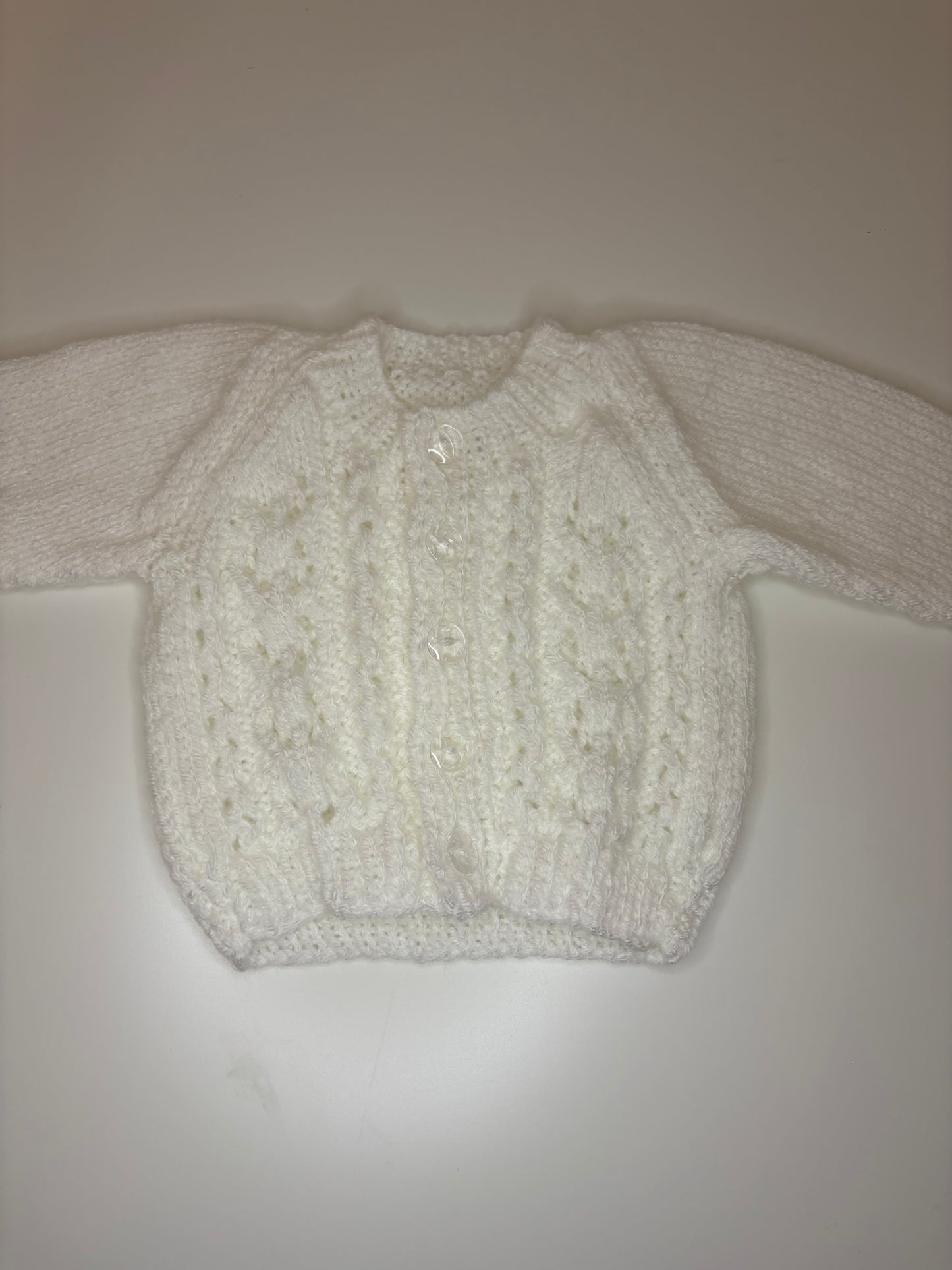Newborn Personalised Hand Knitted Cardigan