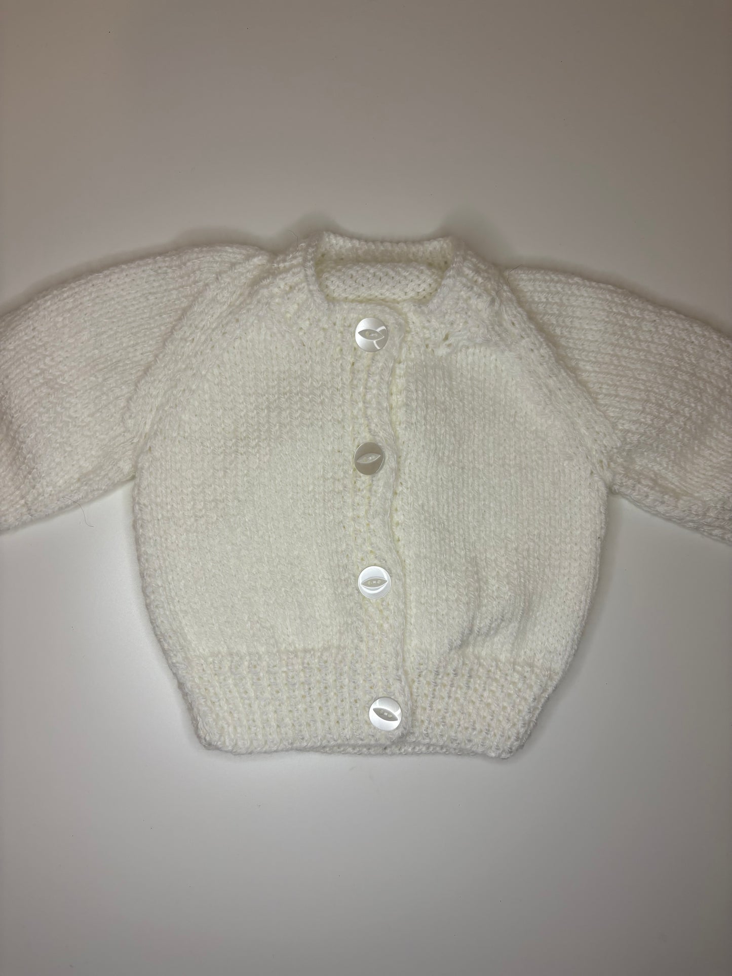Newborn Personalised Hand Knitted Cardigan