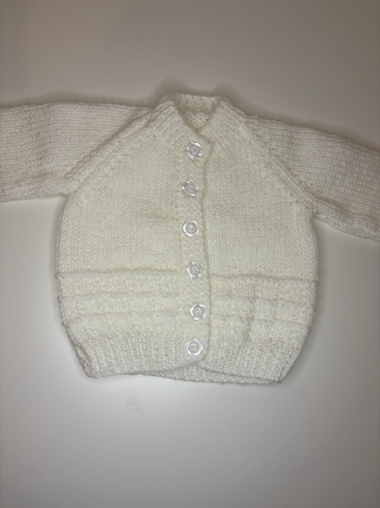 Newborn Personalised Hand Knitted Cardigan