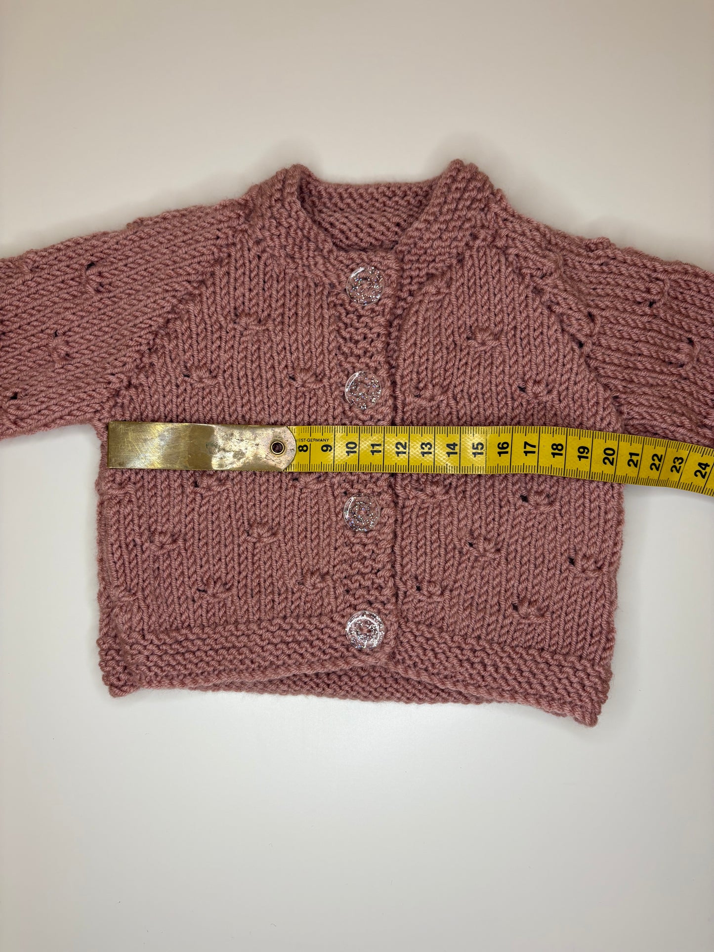 Premature Baby Personalised Hand Knitted Cardigan