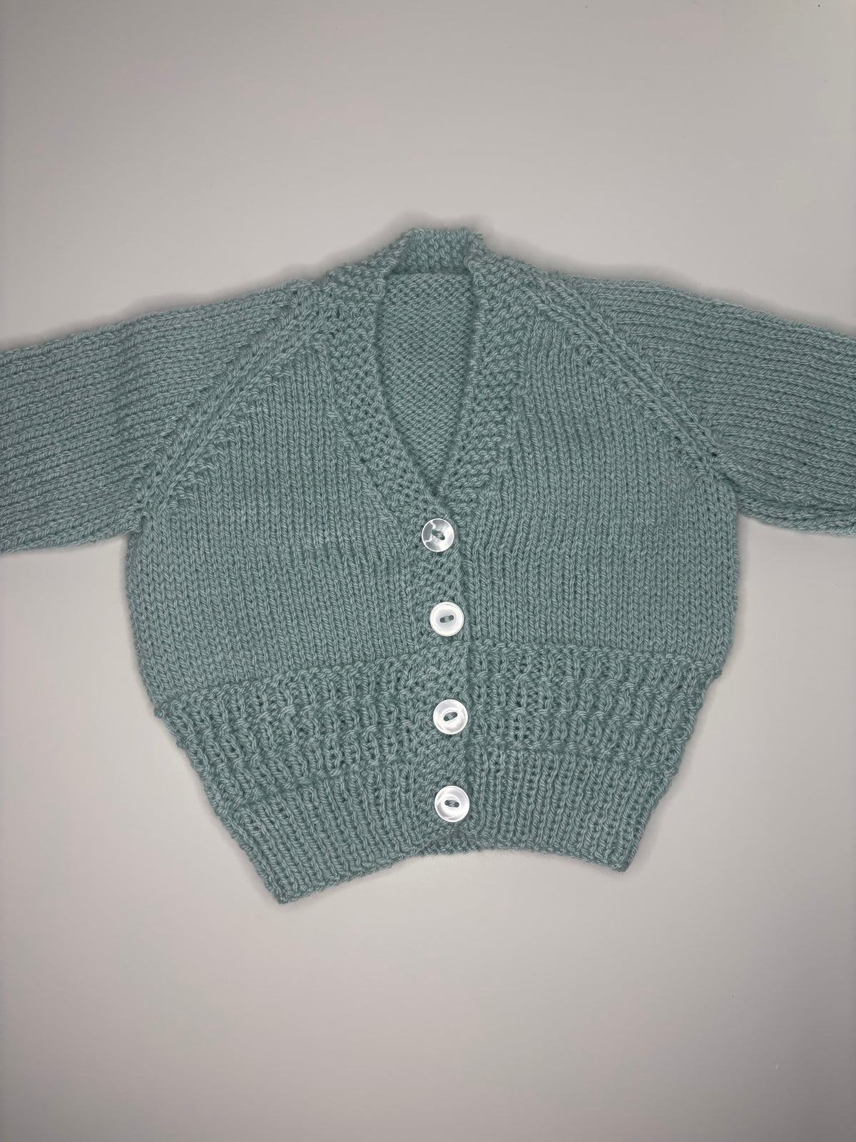 3- 6 Months Personalised Hand Knitted Cardigan