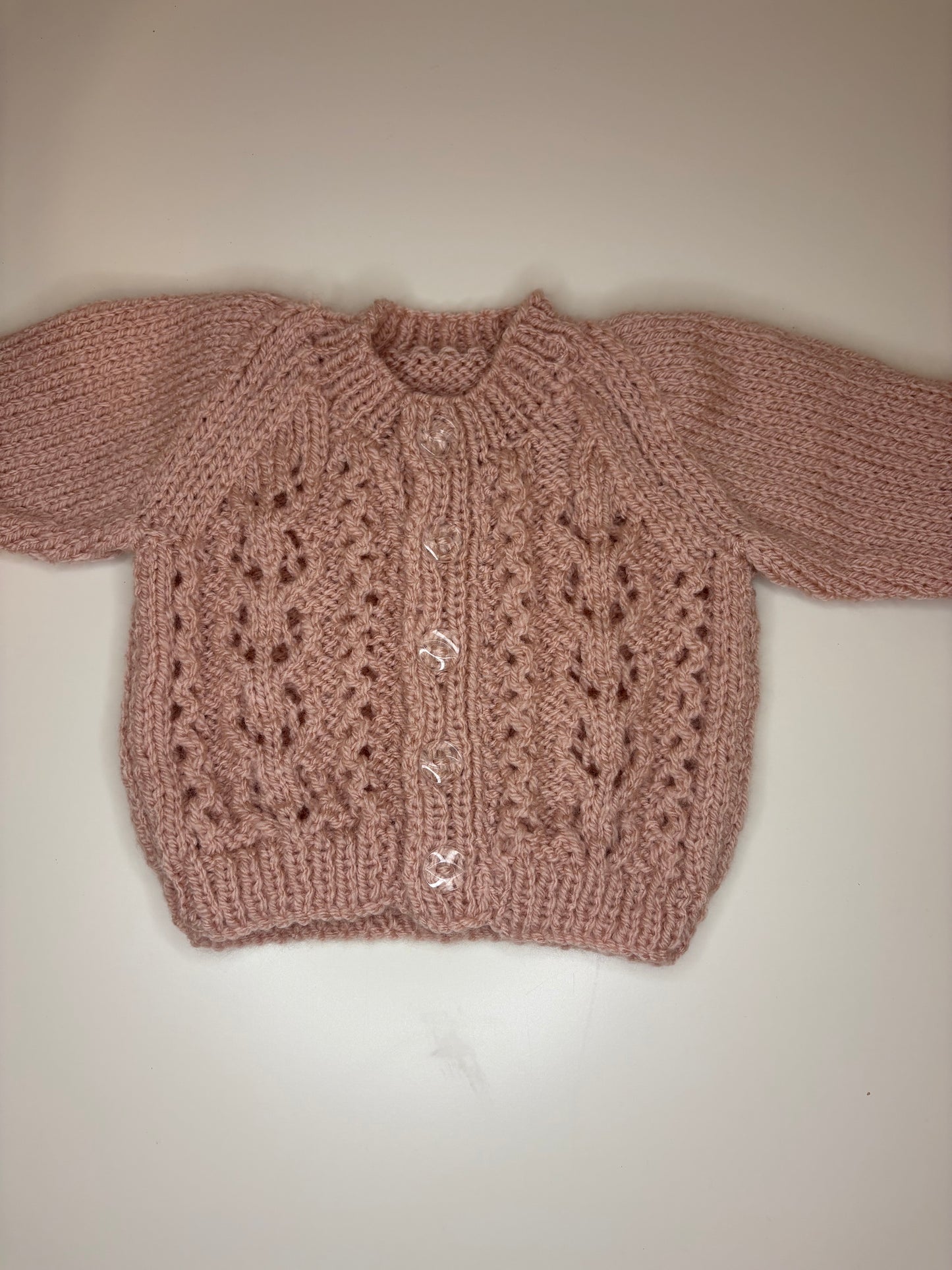 Newborn Personalised Hand Knitted Cardigan