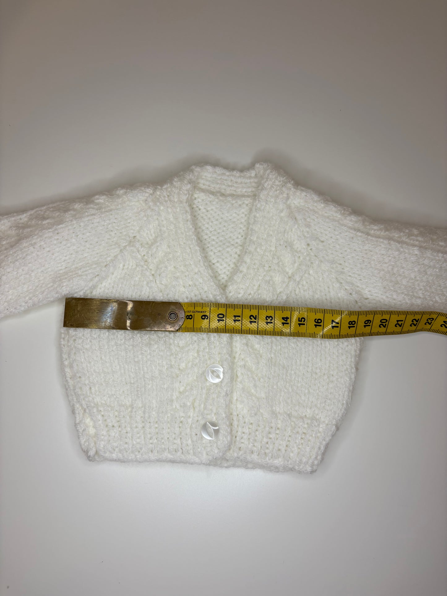 Premature Baby Personalised Hand Knitted Cardigan