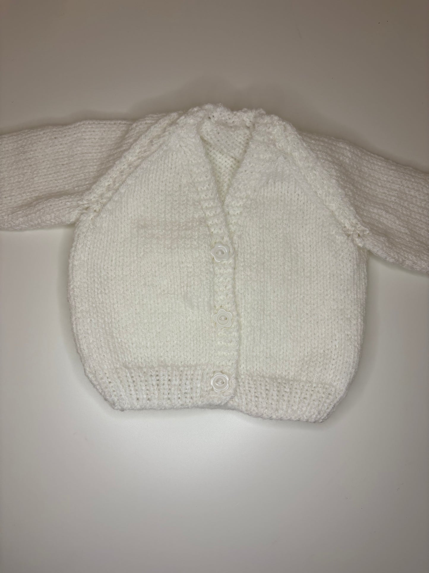 Newborn Personalised Hand Knitted Cardigan