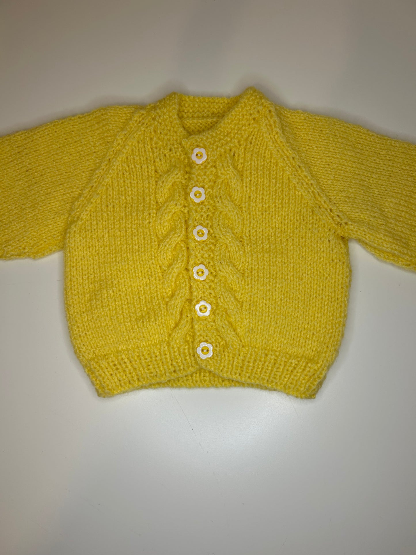 Newborn Personalised Hand Knitted Cardigan