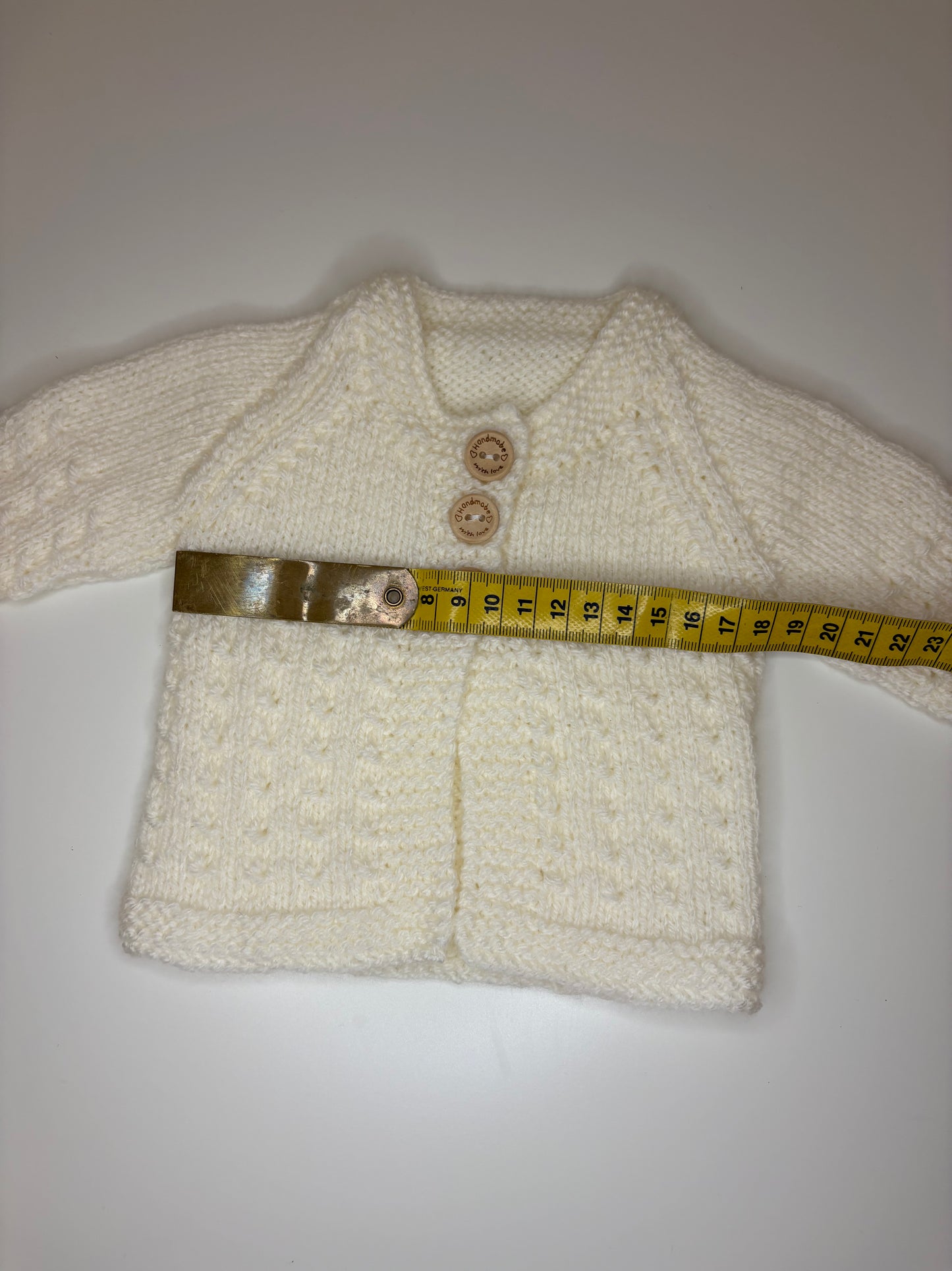 Premature Baby Personalised Hand Knitted Cardigan