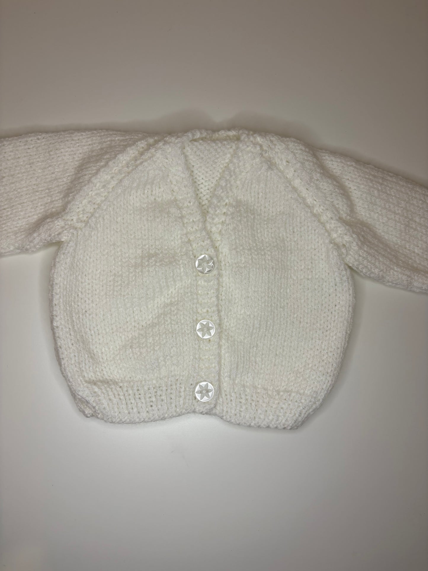 Newborn Personalised Hand Knitted Cardigan