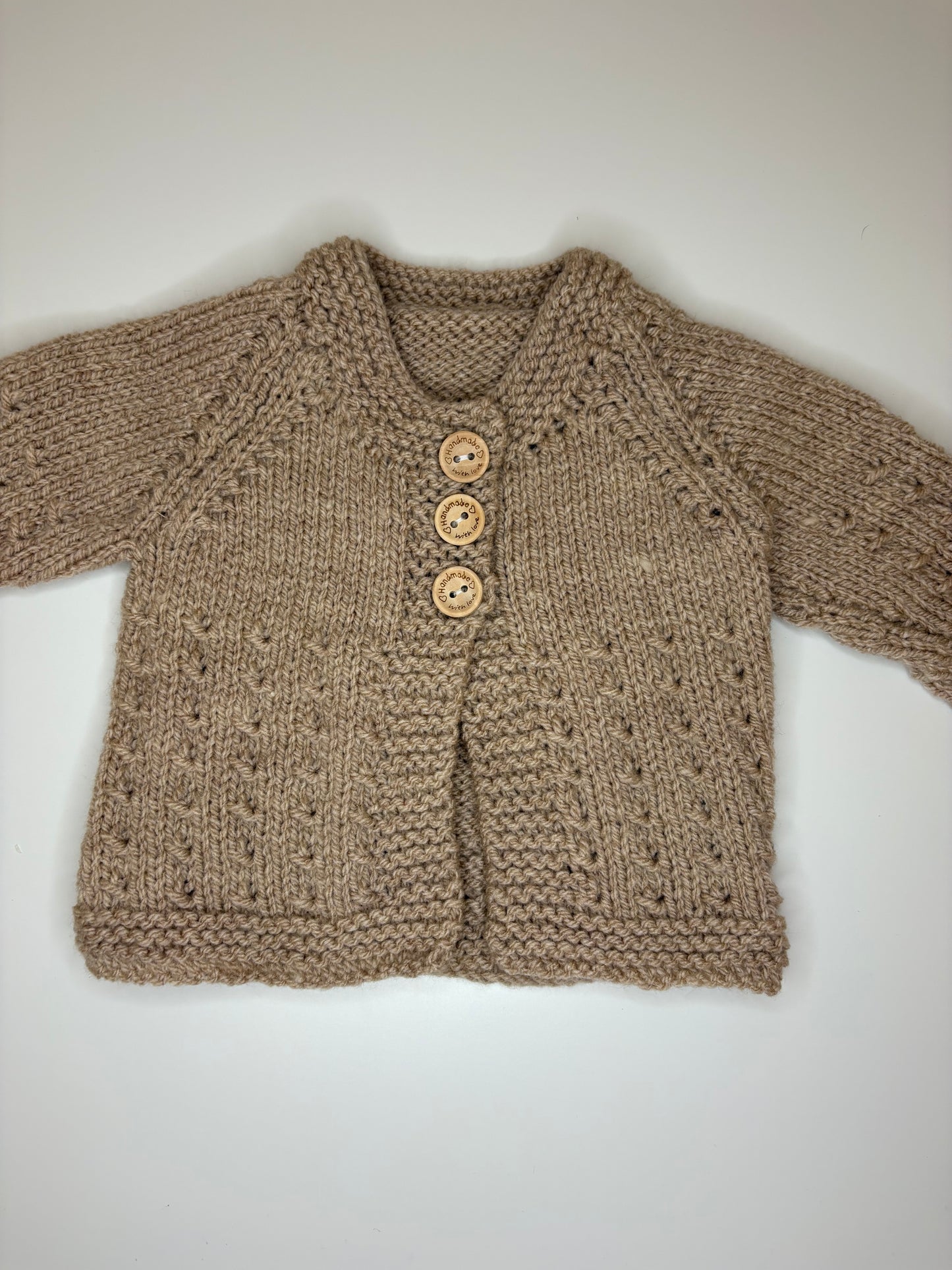 Premature Baby Personalised Hand Knitted Cardigan