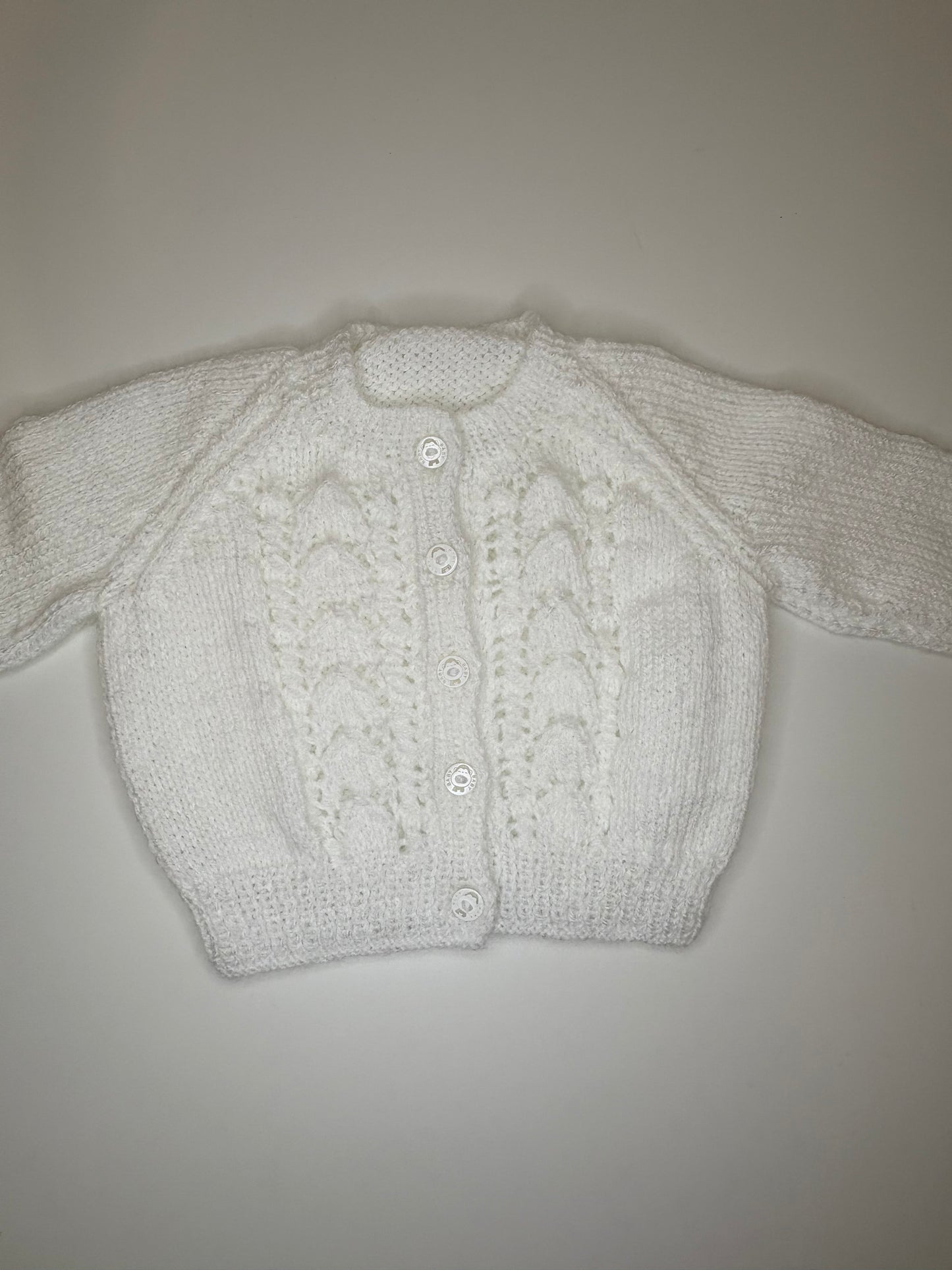 3- 6 Months Personalised Hand Knitted Cardigan