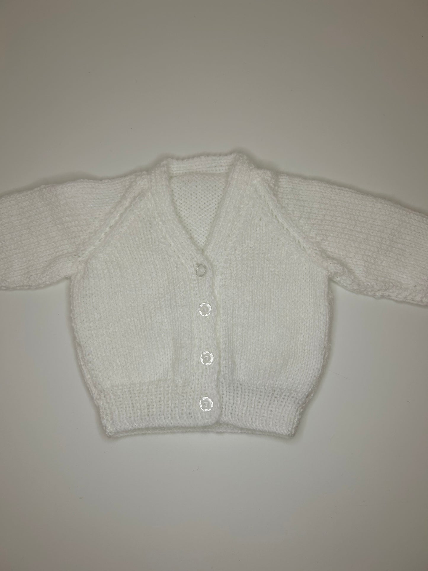 Newborn Personalised Hand Knitted Cardigan