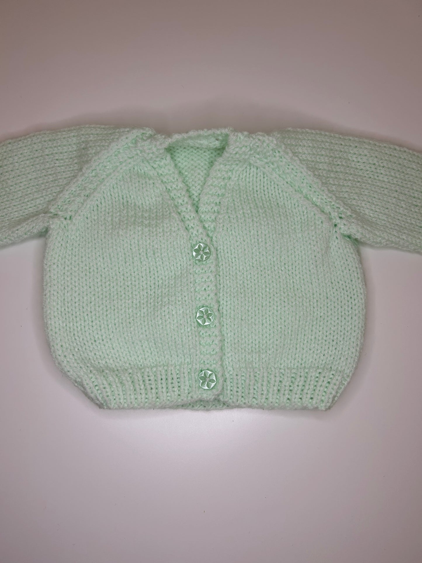 Newborn Personalised Hand Knitted Cardigan