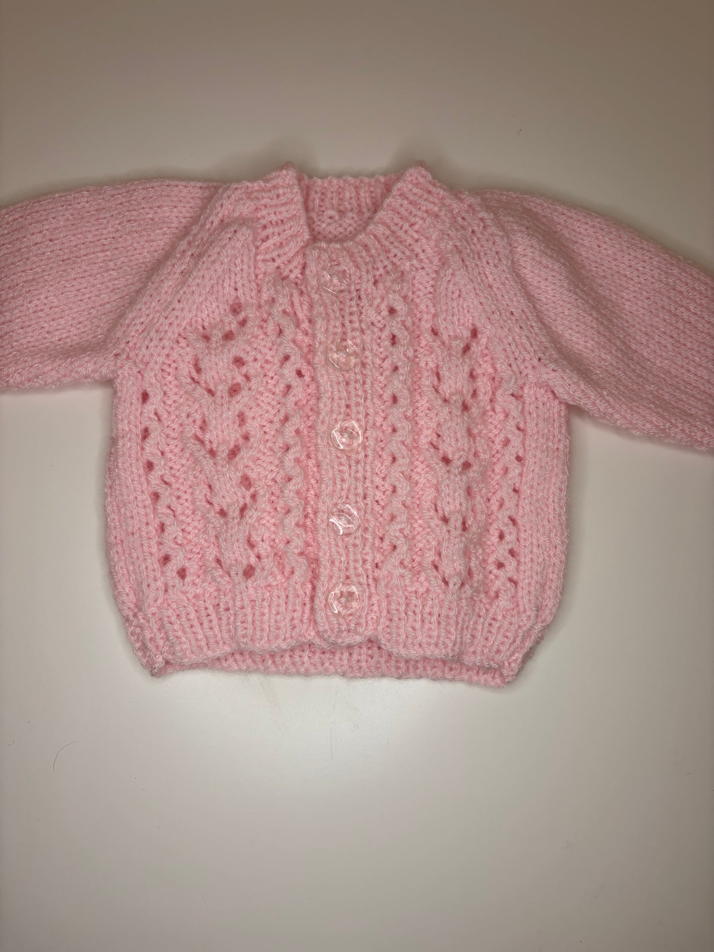 Newborn Personalised Hand Knitted Cardigan