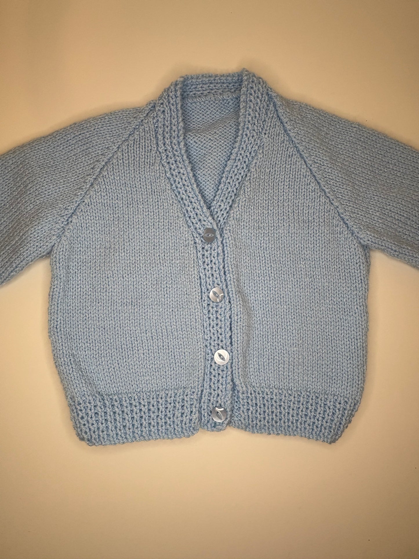 2-3 Years Personalised Hand Knitted Cardigan