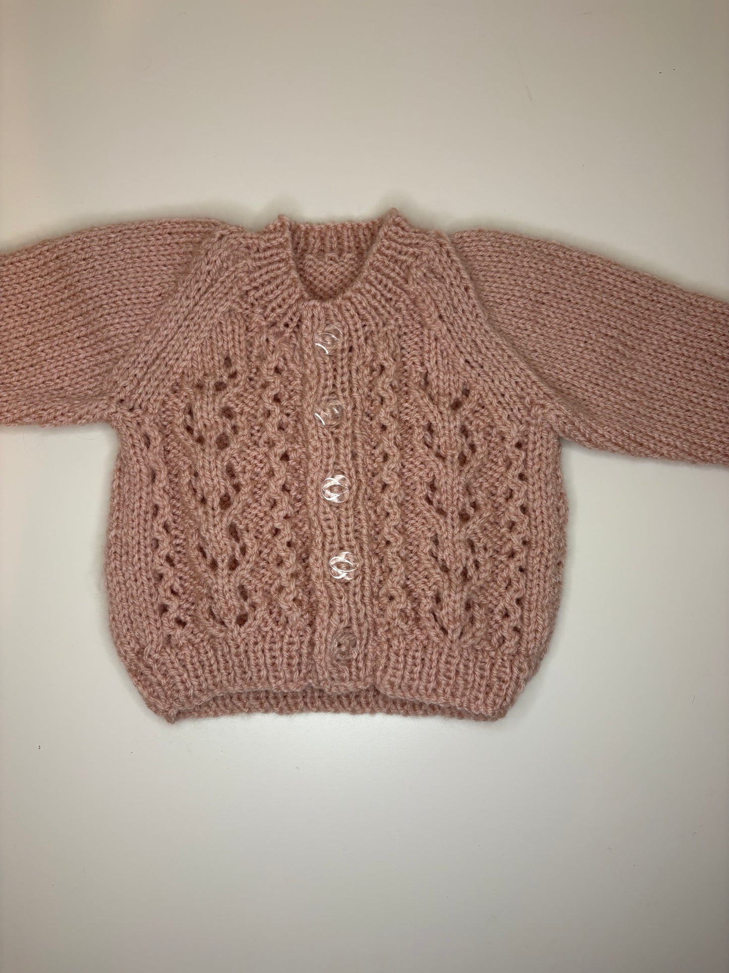 Newborn Personalised Hand Knitted Cardigan