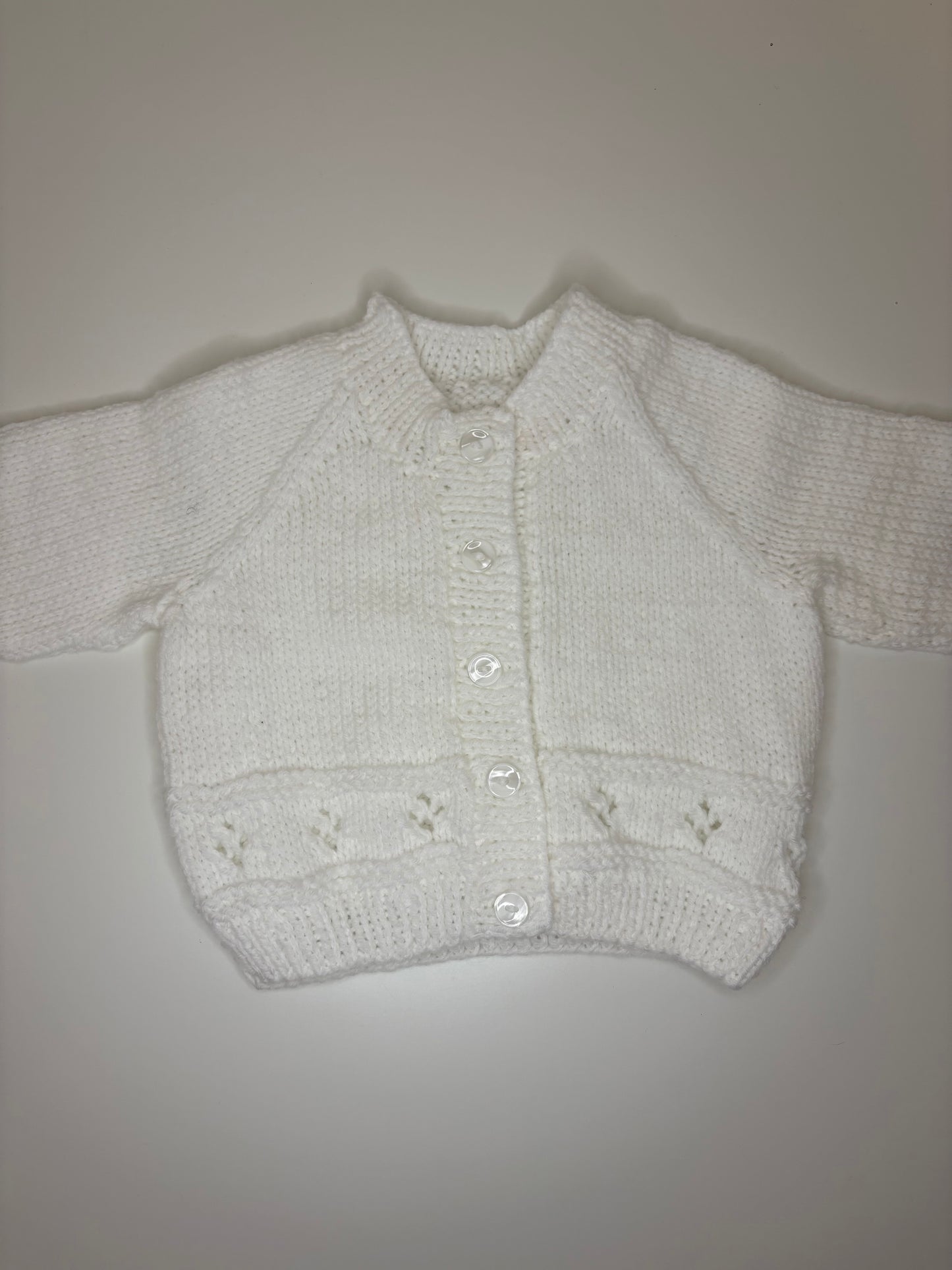 0-3 Months Personalised Hand Knitted Cardigan
