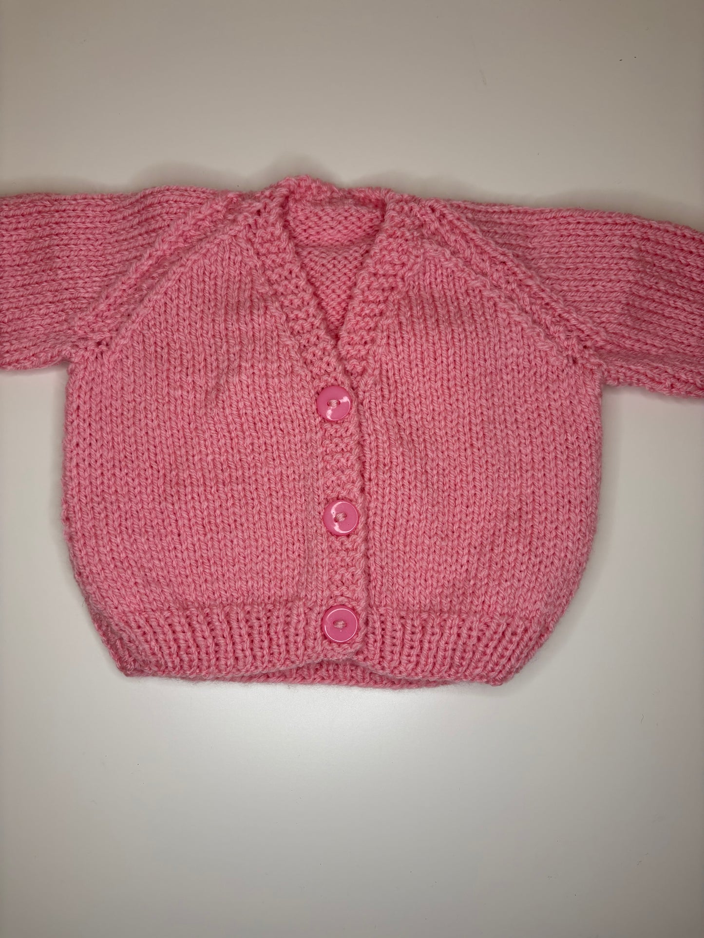 Newborn Personalised Hand Knitted Cardigan