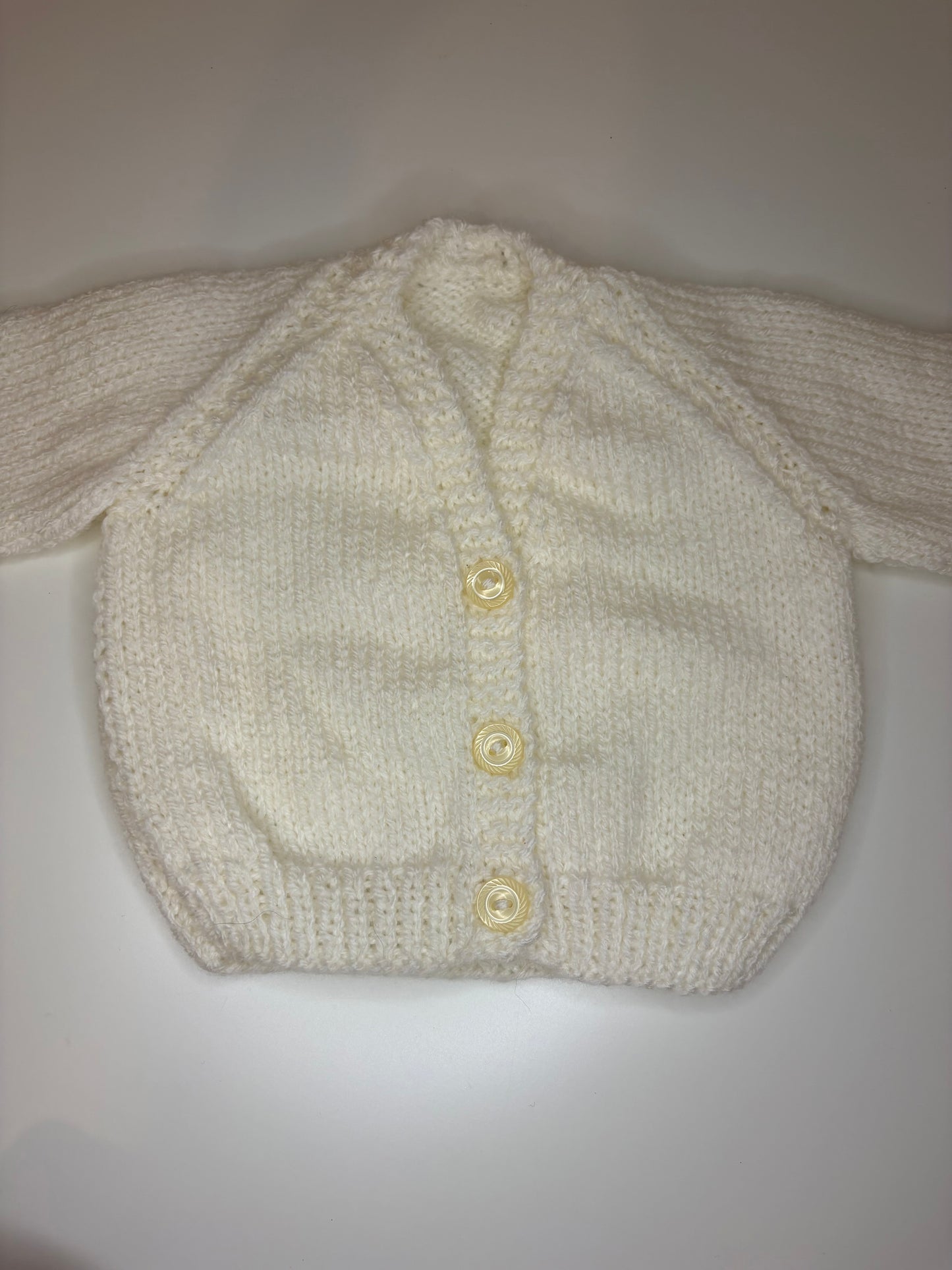 Newborn Personalised Hand Knitted Cardigan