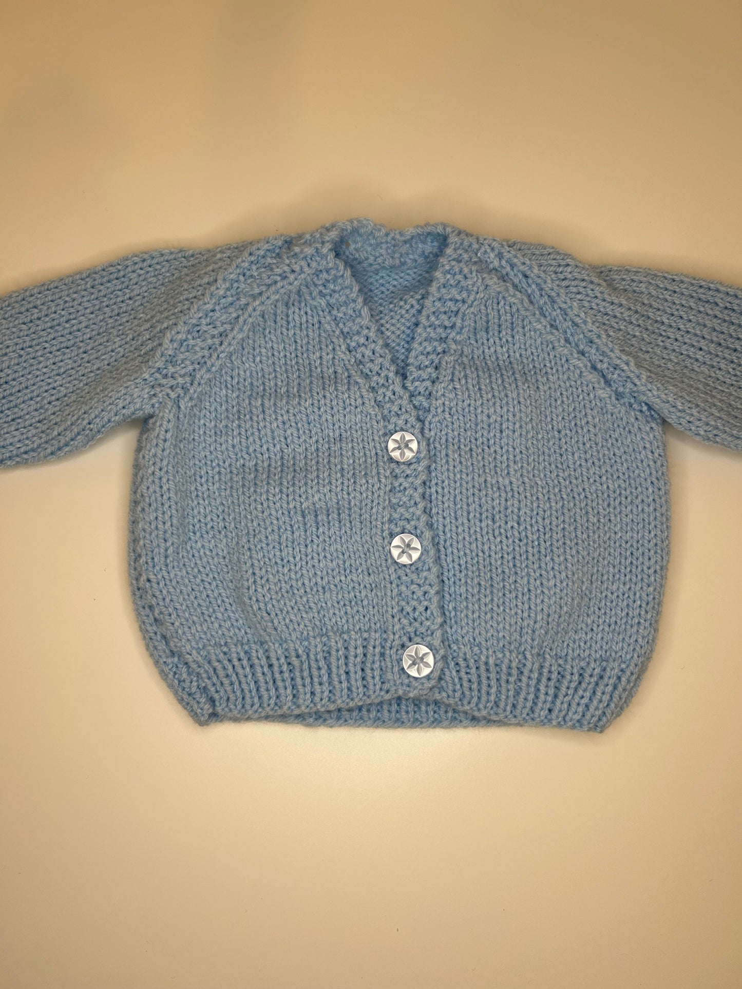 Newborn Personalised Hand Knitted Cardigan