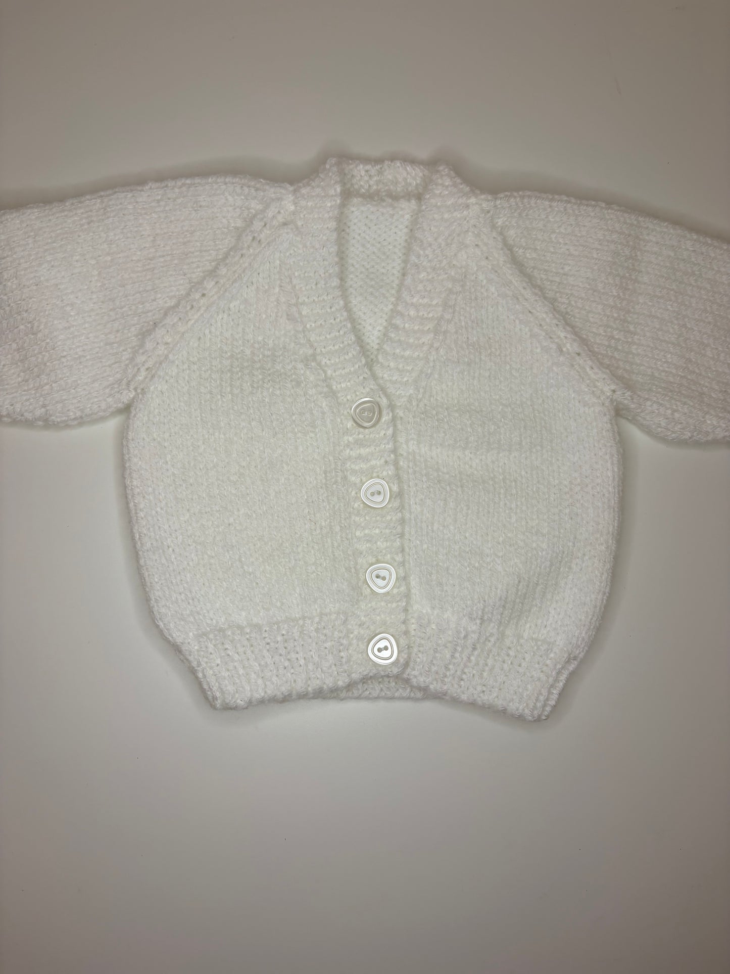 0-3 Months Personalised Hand Knitted Cardigan