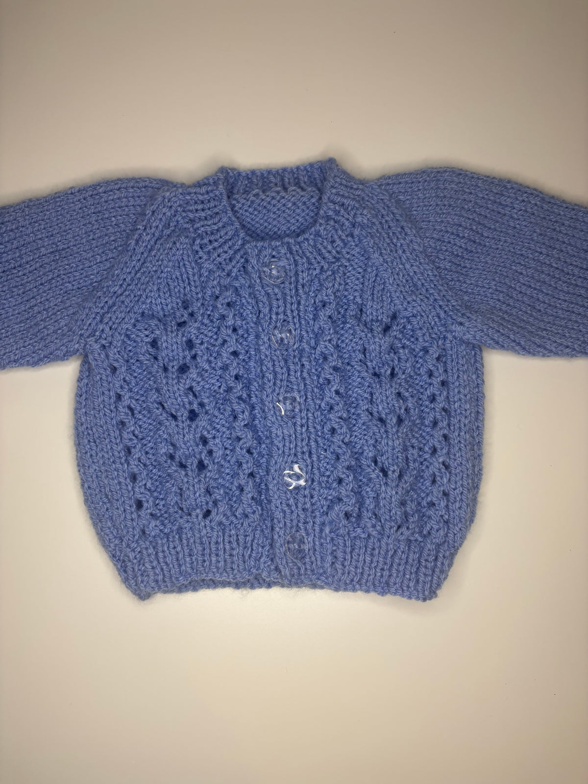 Newborn Personalised Hand Knitted Cardigan
