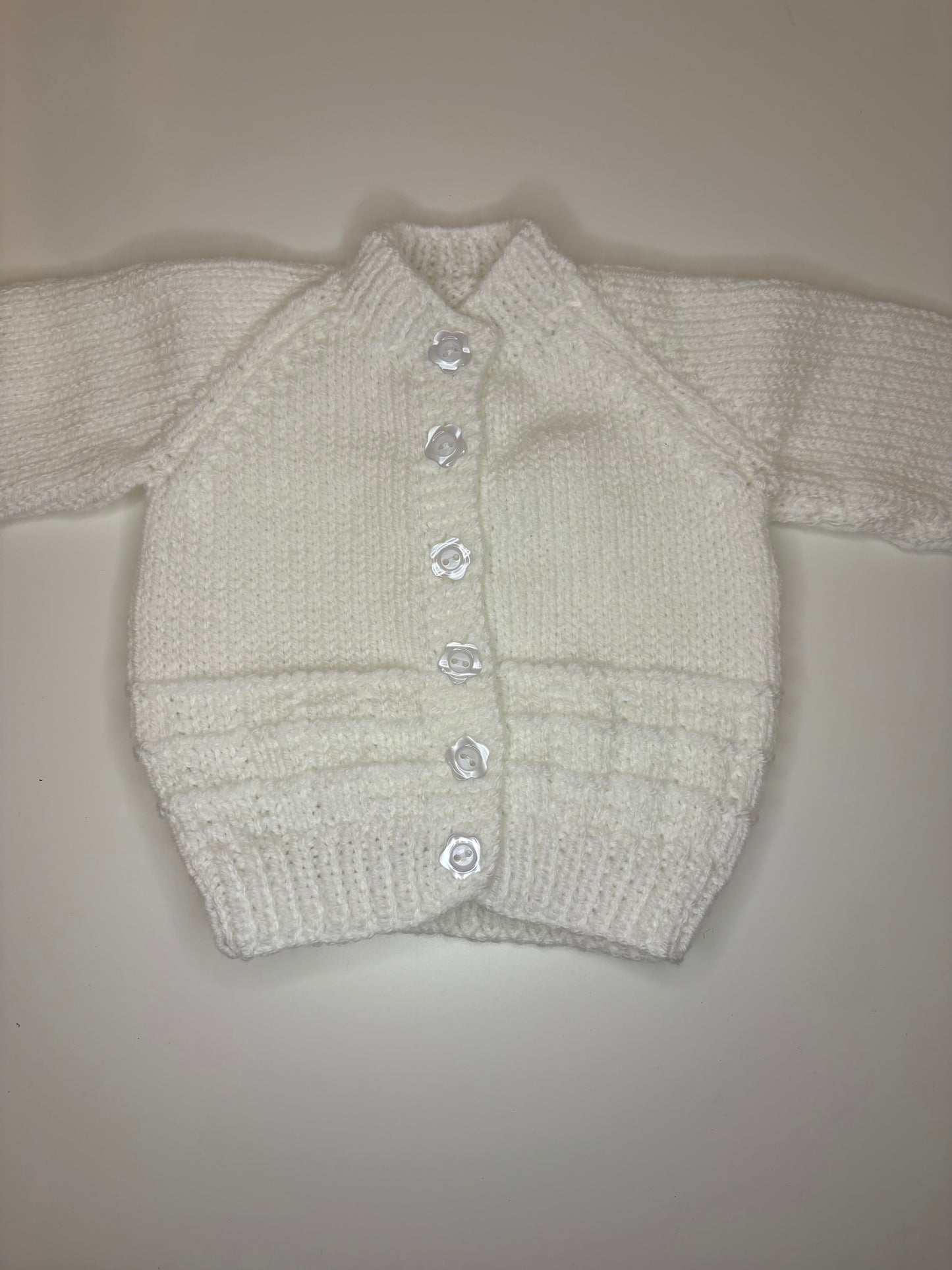 Newborn Personalised Hand Knitted Cardigan