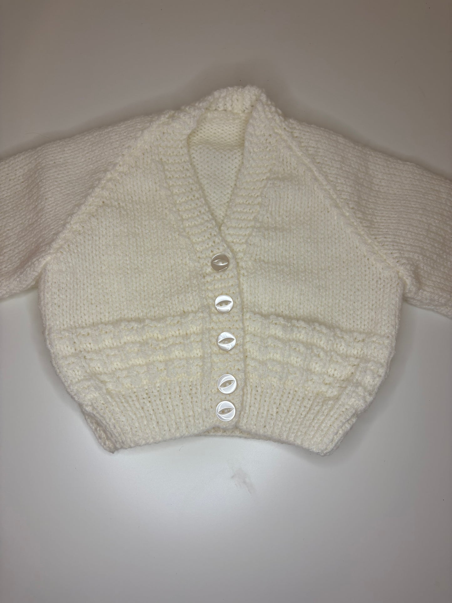 3- 6 Months Personalised Hand Knitted Cardigan