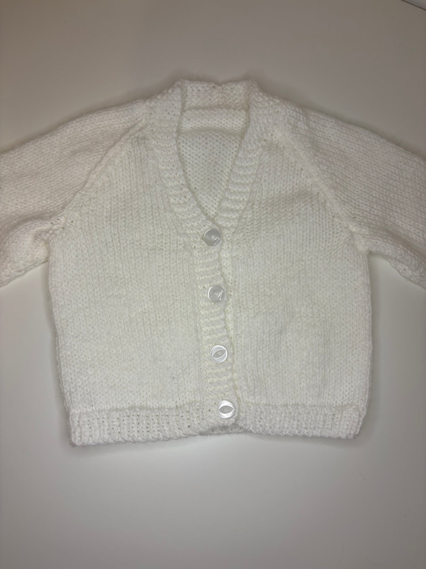 3- 6 Months Personalised Hand Knitted Cardigan