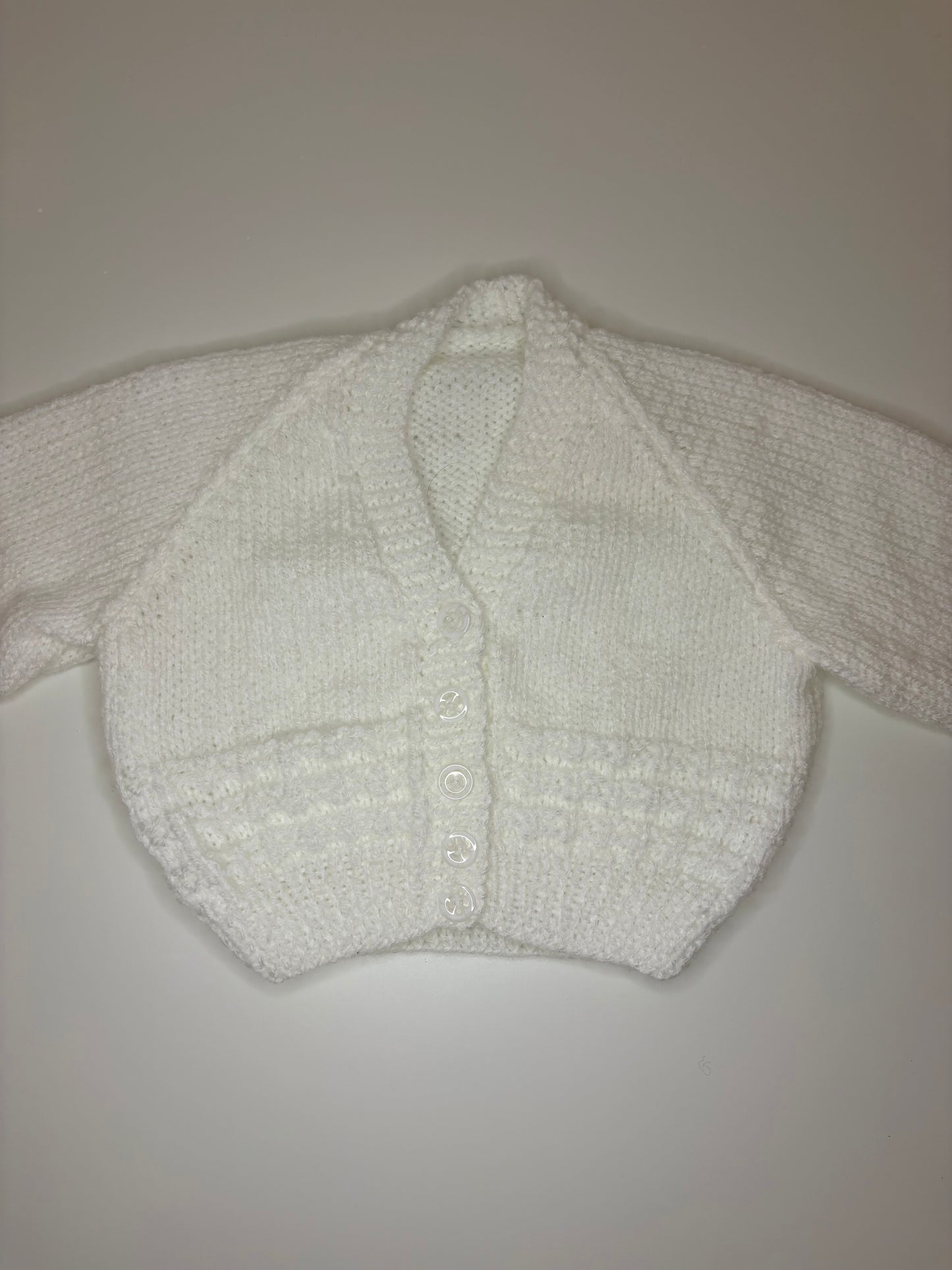 3- 6 Months Personalised Hand Knitted Cardigan
