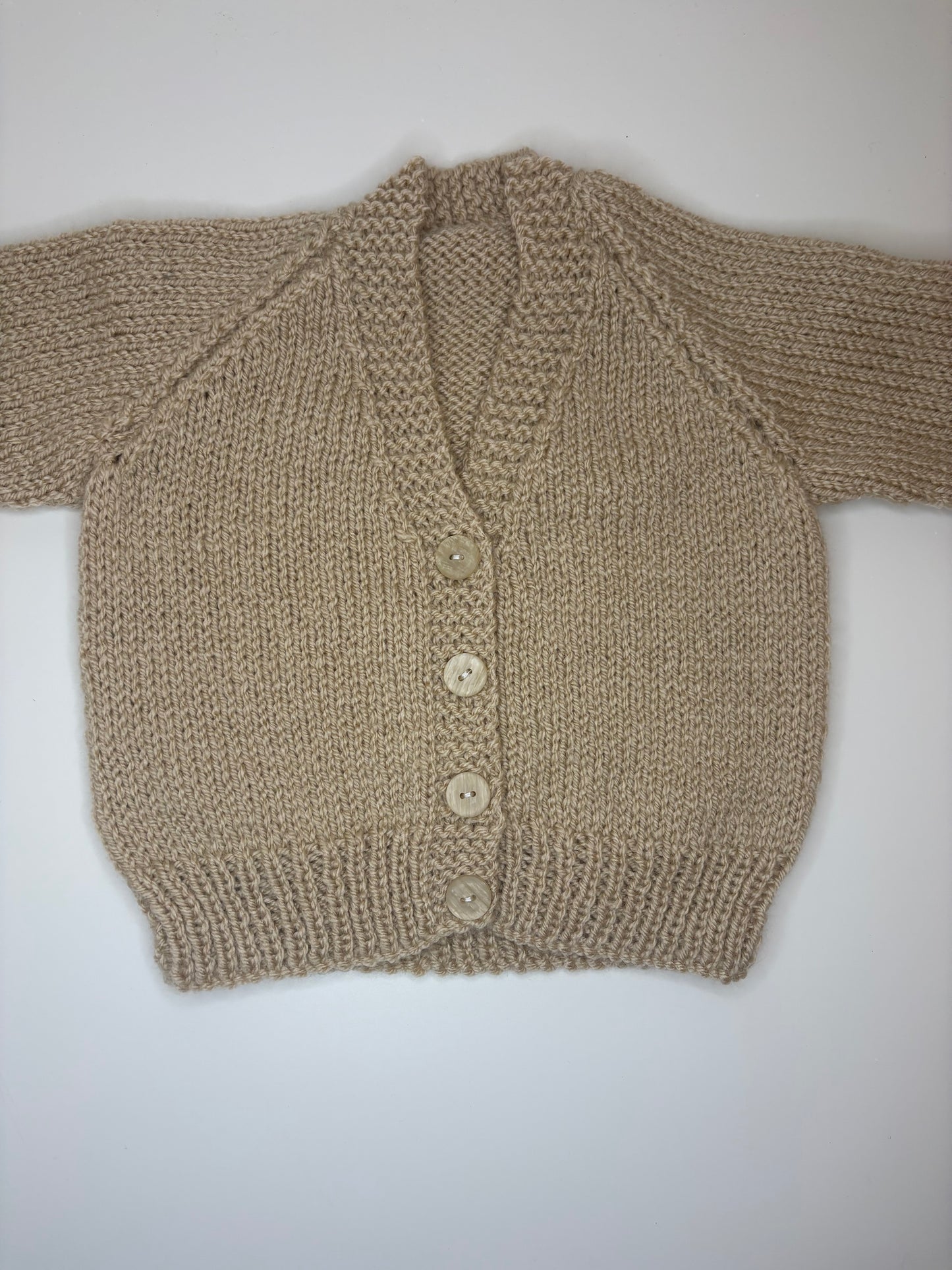 3- 6 Months Personalised Hand Knitted Cardigan