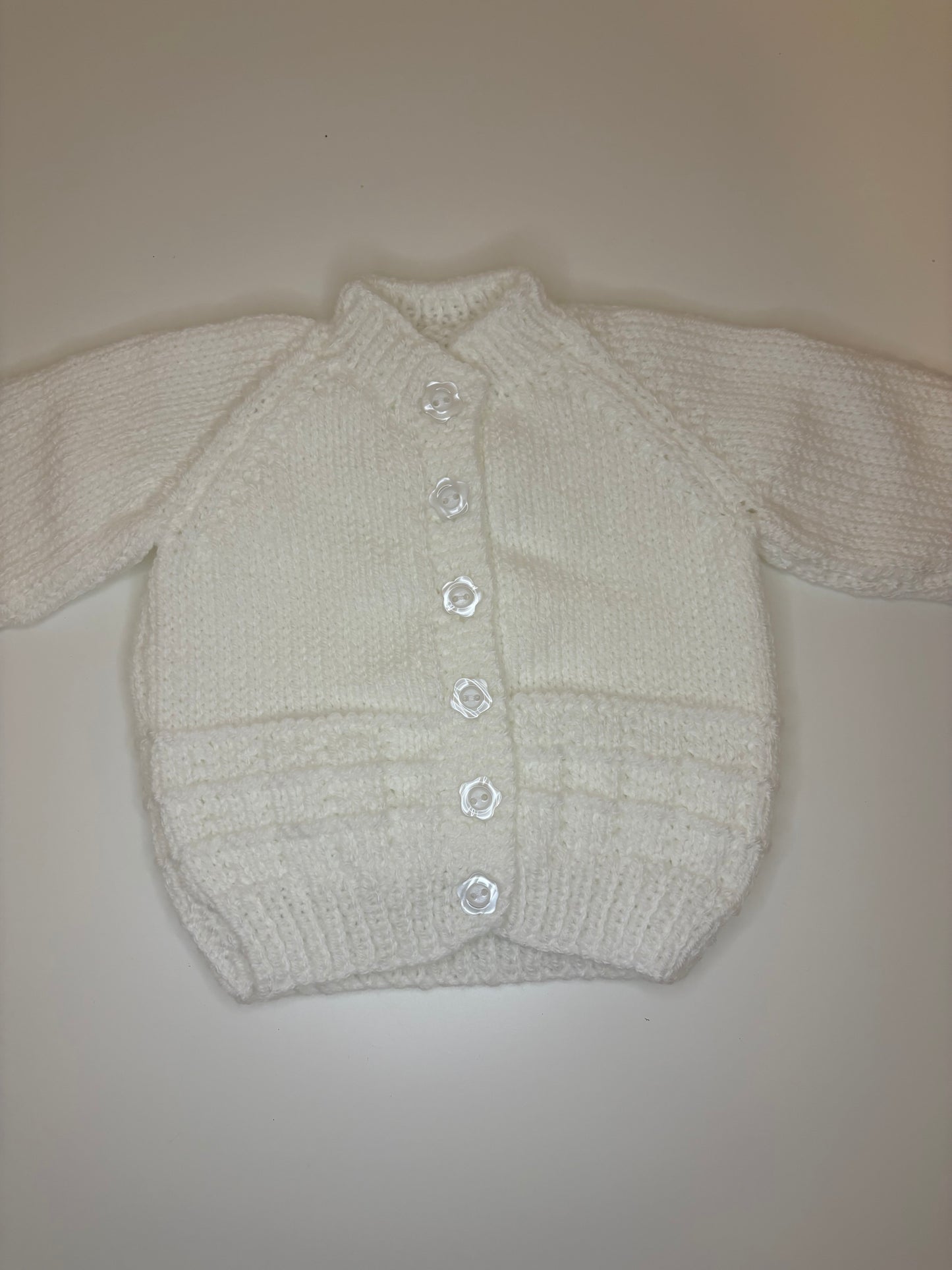 Newborn Personalised Hand Knitted Cardigan