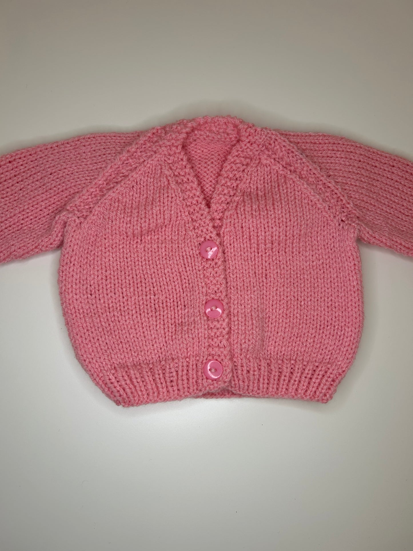 Newborn Personalised Hand Knitted Cardigan