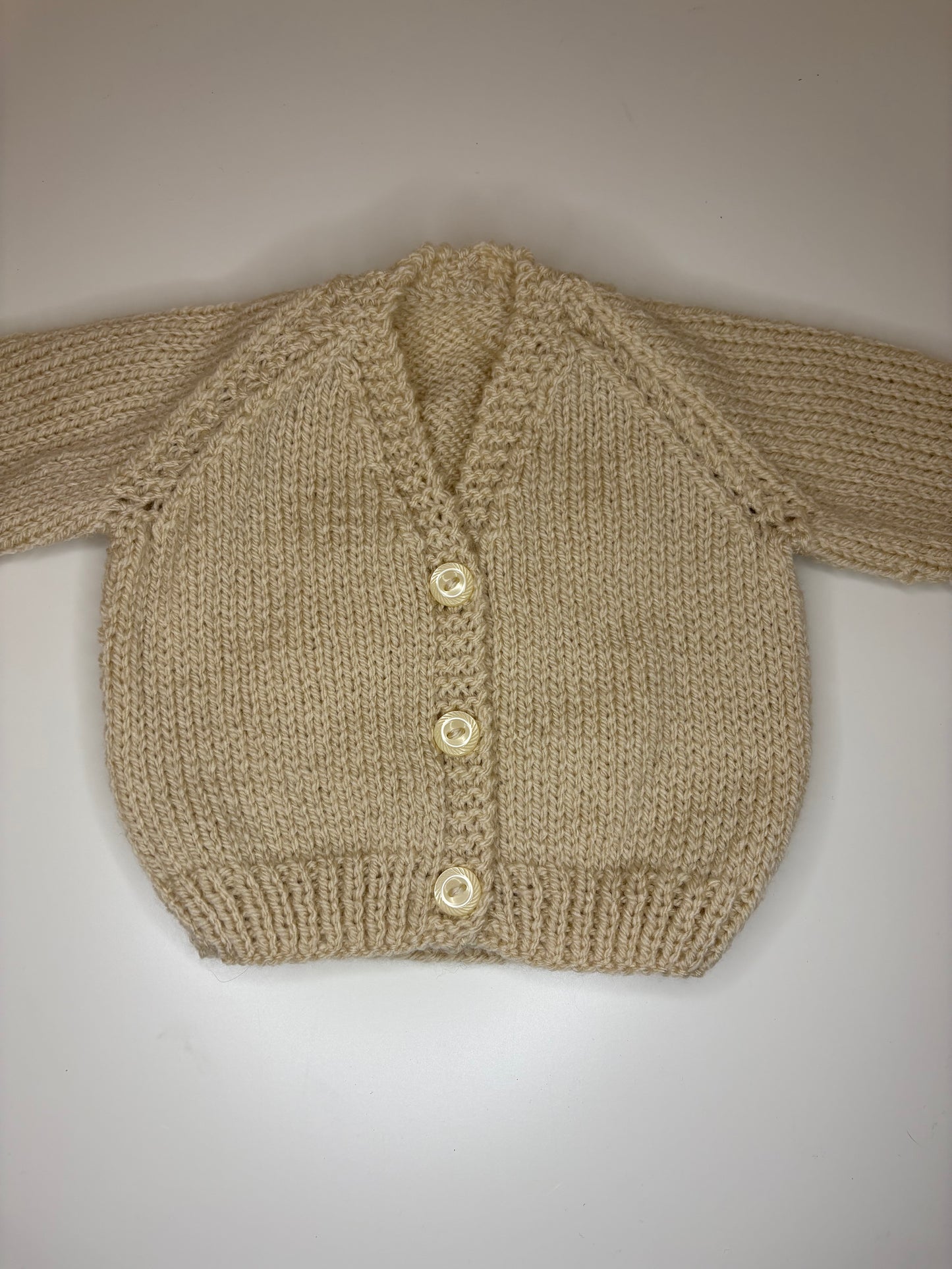 Newborn Personalised Hand Knitted Cardigan