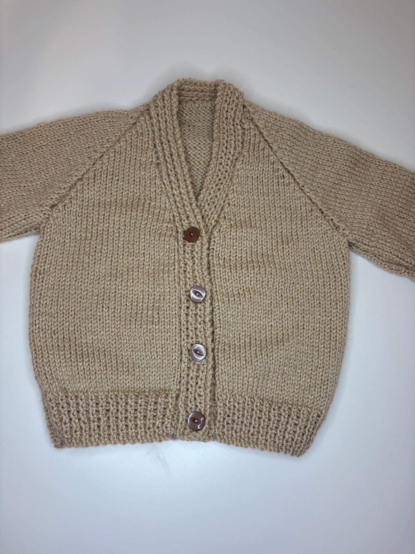 6-12 Months Personalised Hand Knitted Cardigan