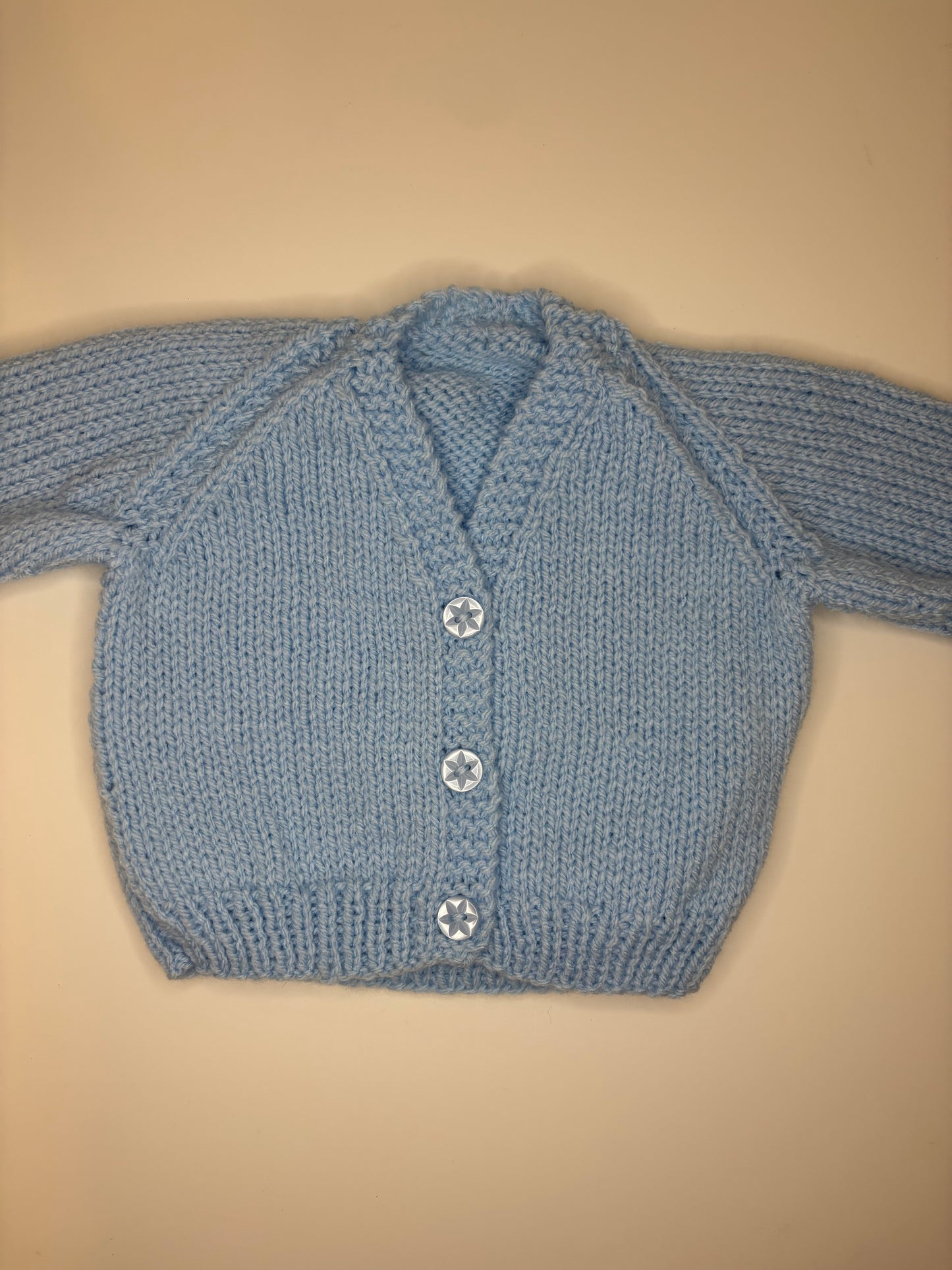 Newborn Personalised Hand Knitted Cardigan