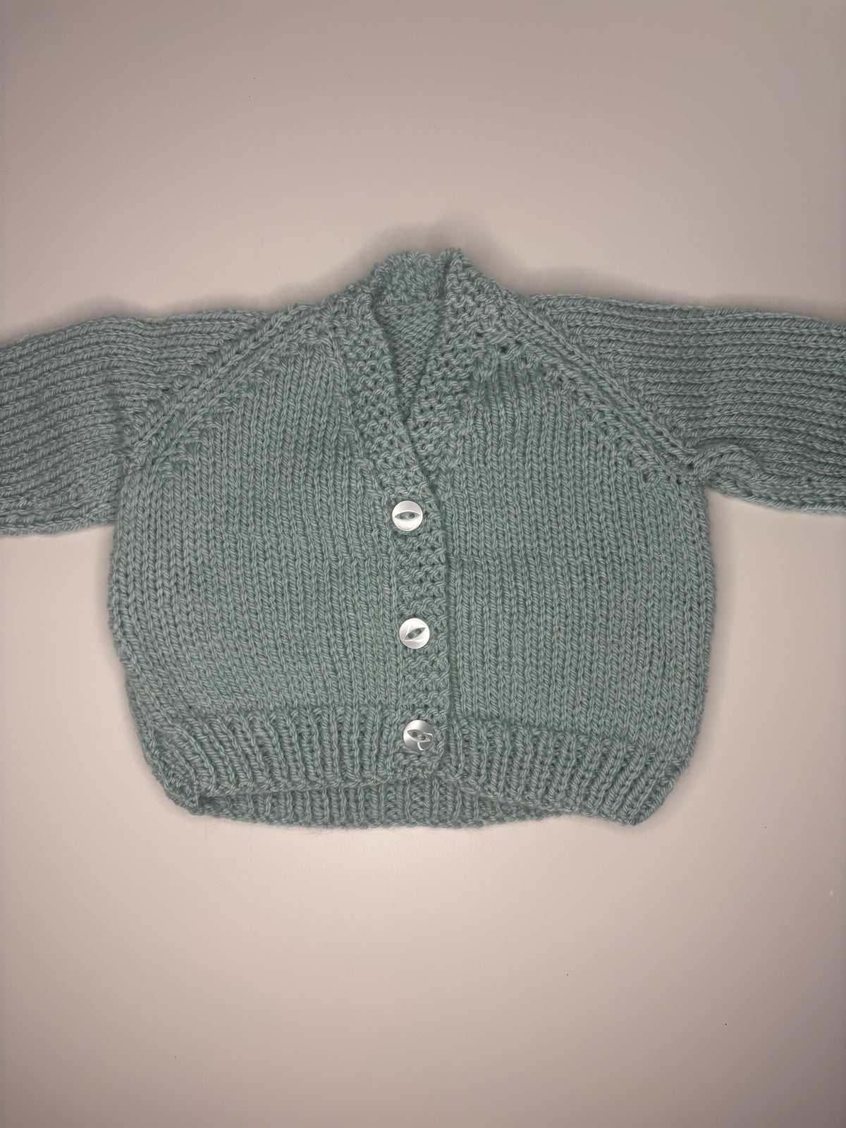Newborn Personalised Hand Knitted Cardigan