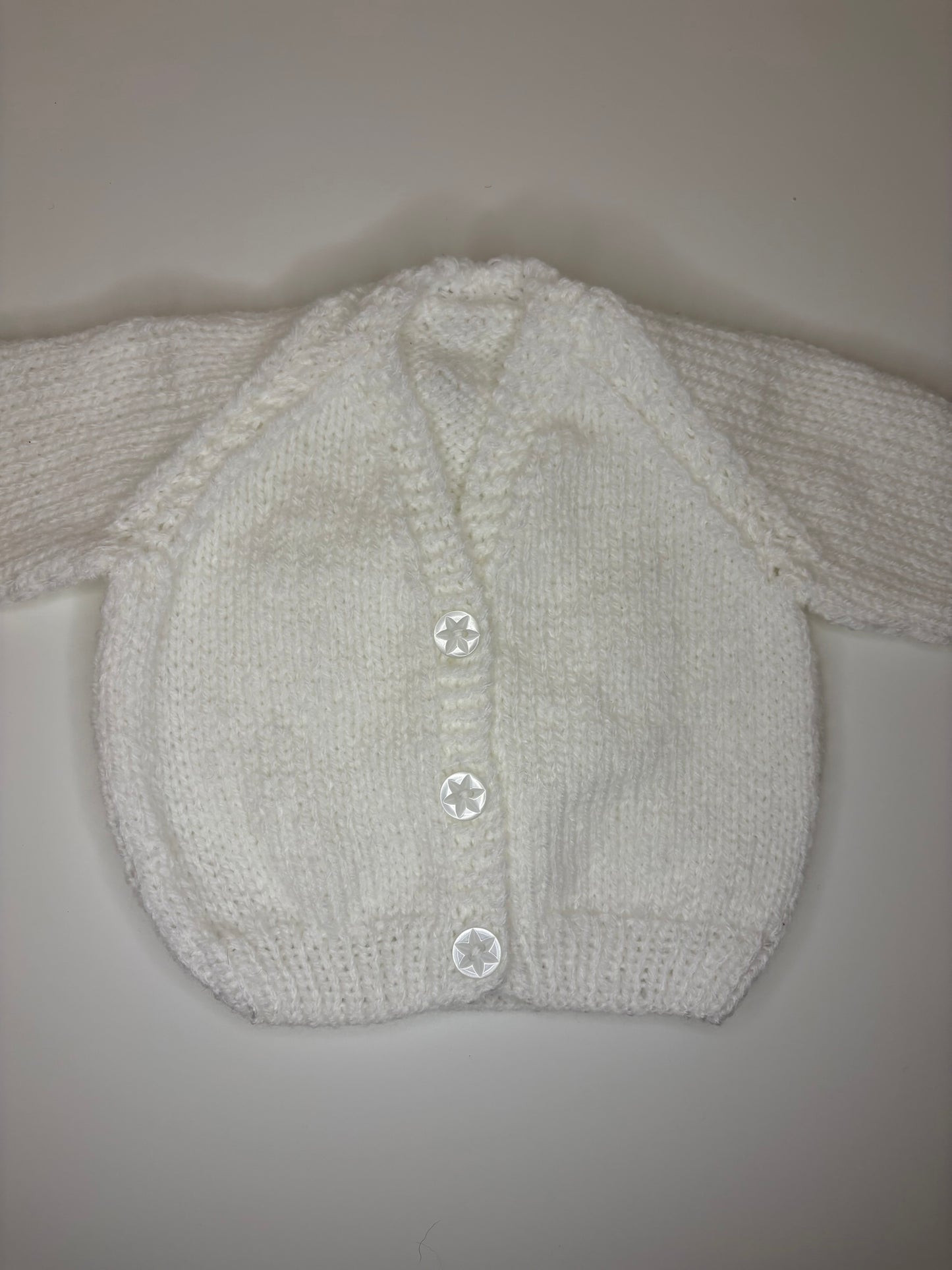 Newborn Personalised Hand Knitted Cardigan