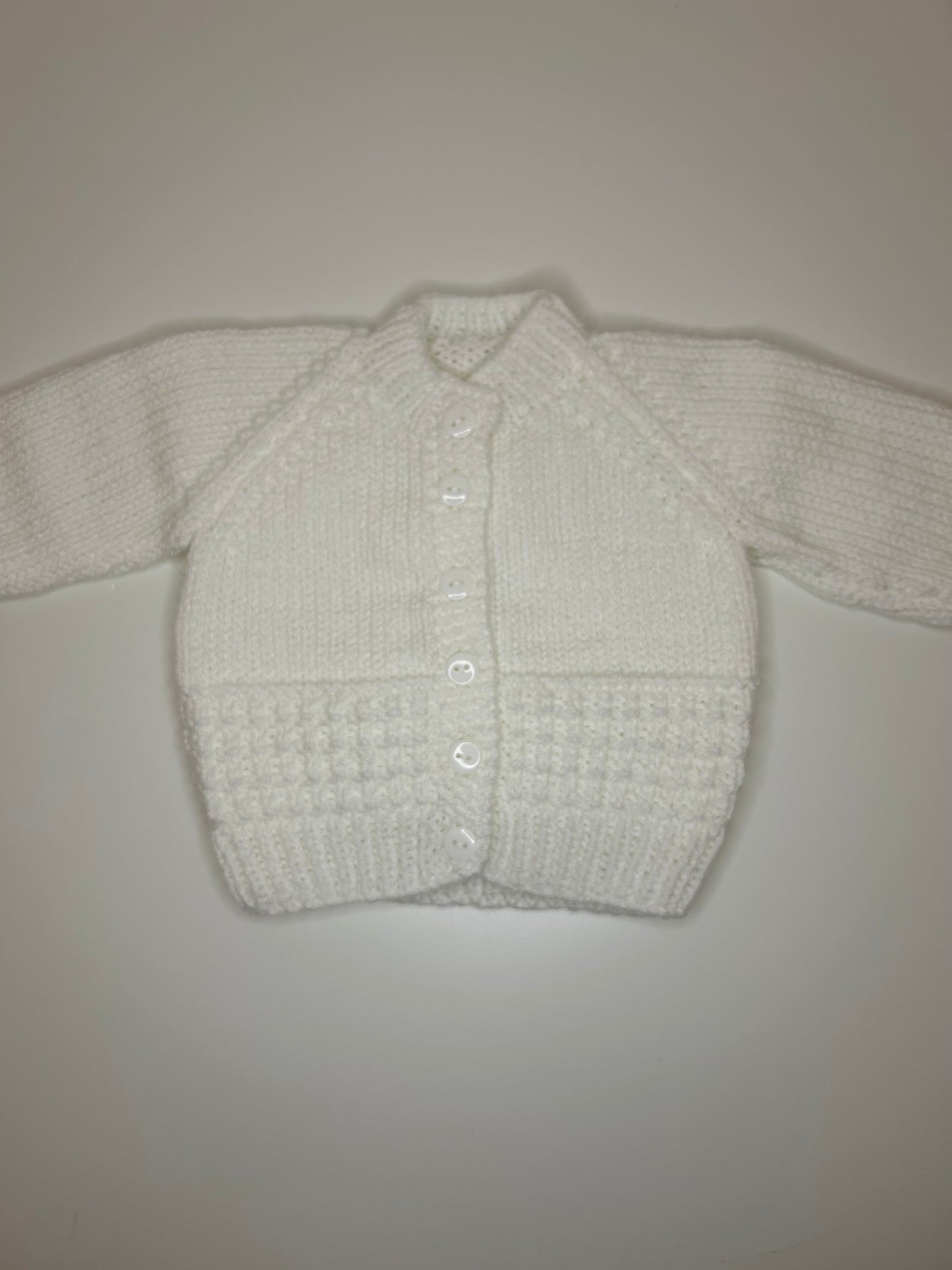 Newborn Personalised Hand Knitted Cardigan