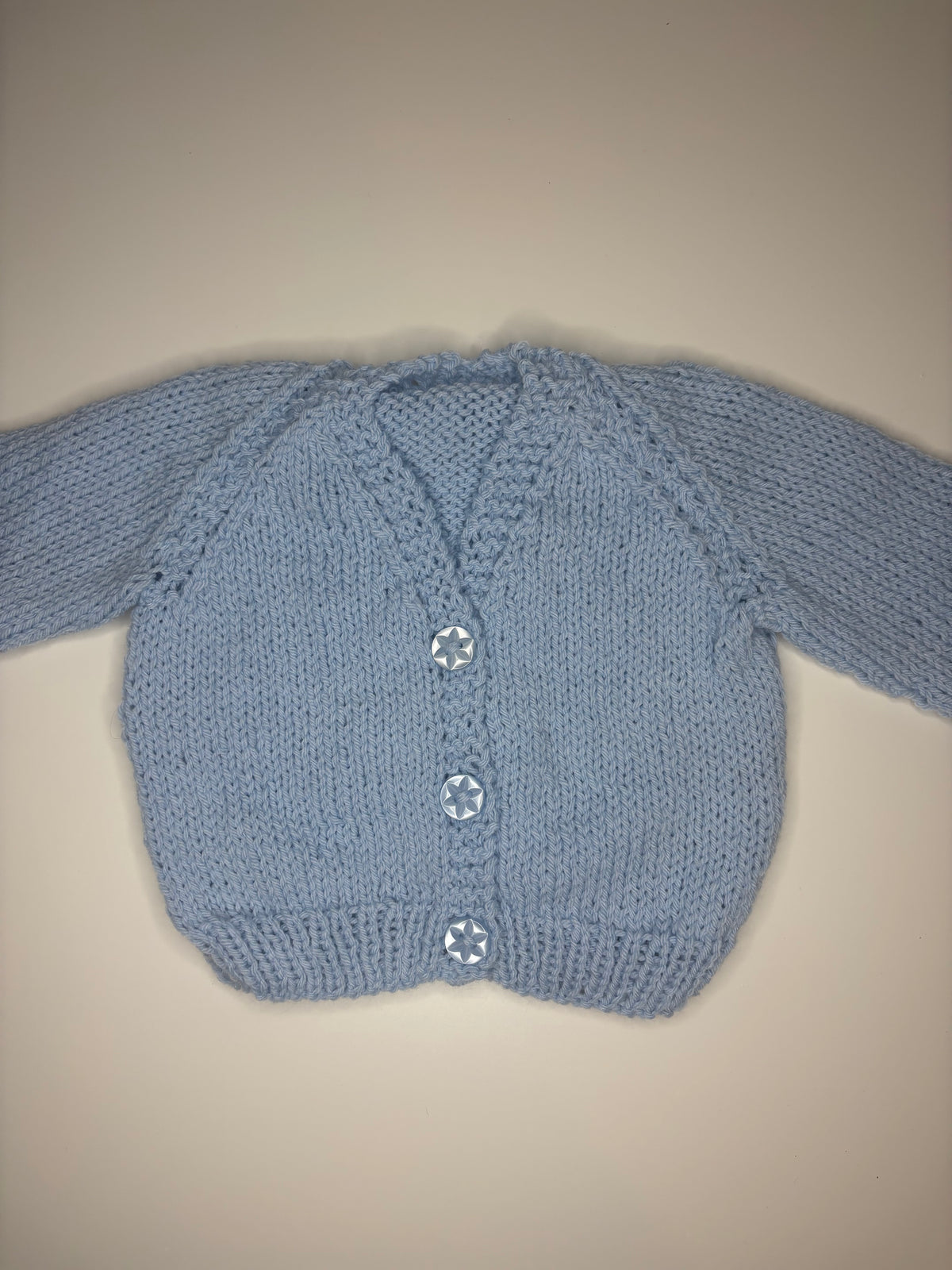 Newborn Personalised Hand Knitted Cardigan