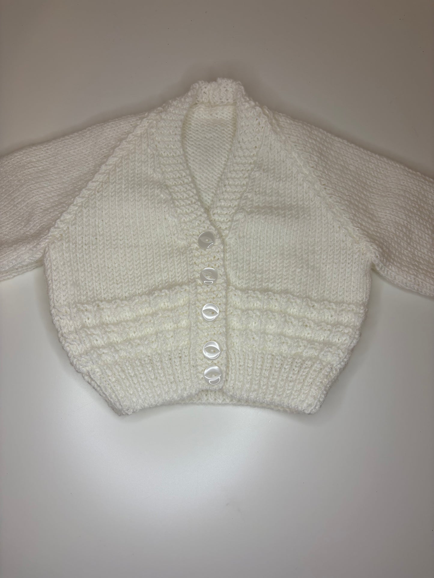 3- 6 Months Personalised Hand Knitted Cardigan
