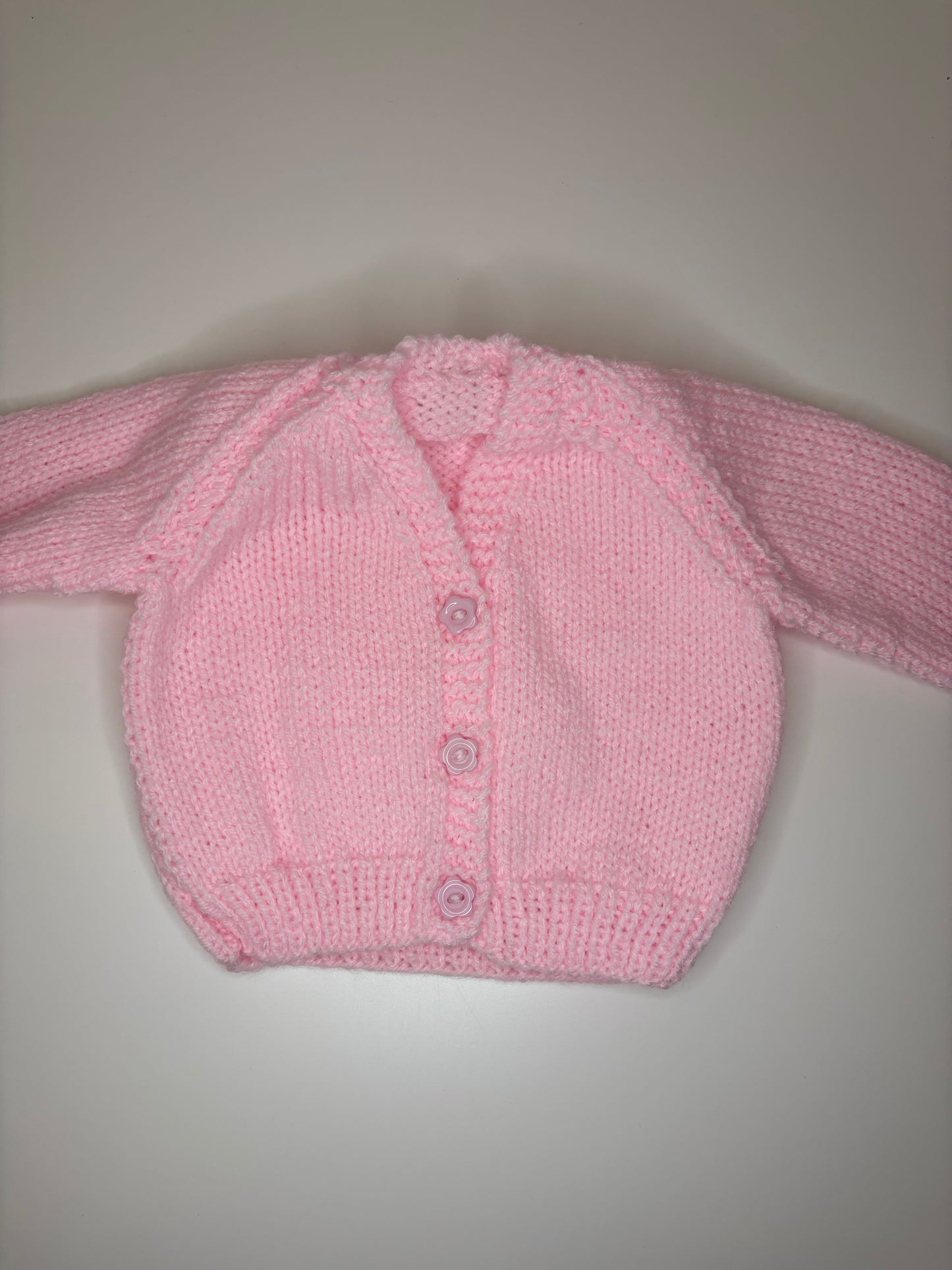 Newborn Personalised Hand Knitted Cardigan