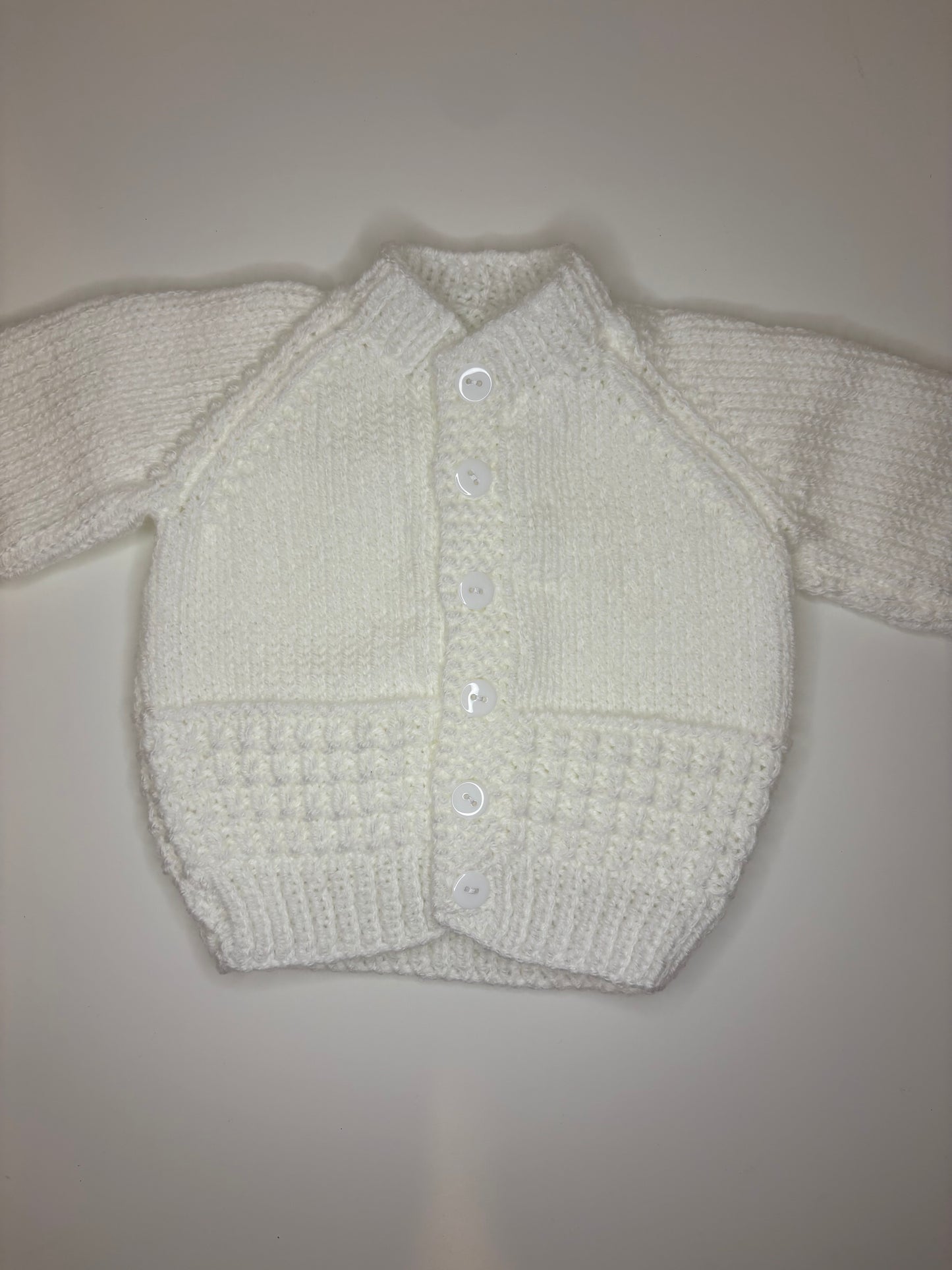 Newborn Personalised Hand Knitted Cardigan