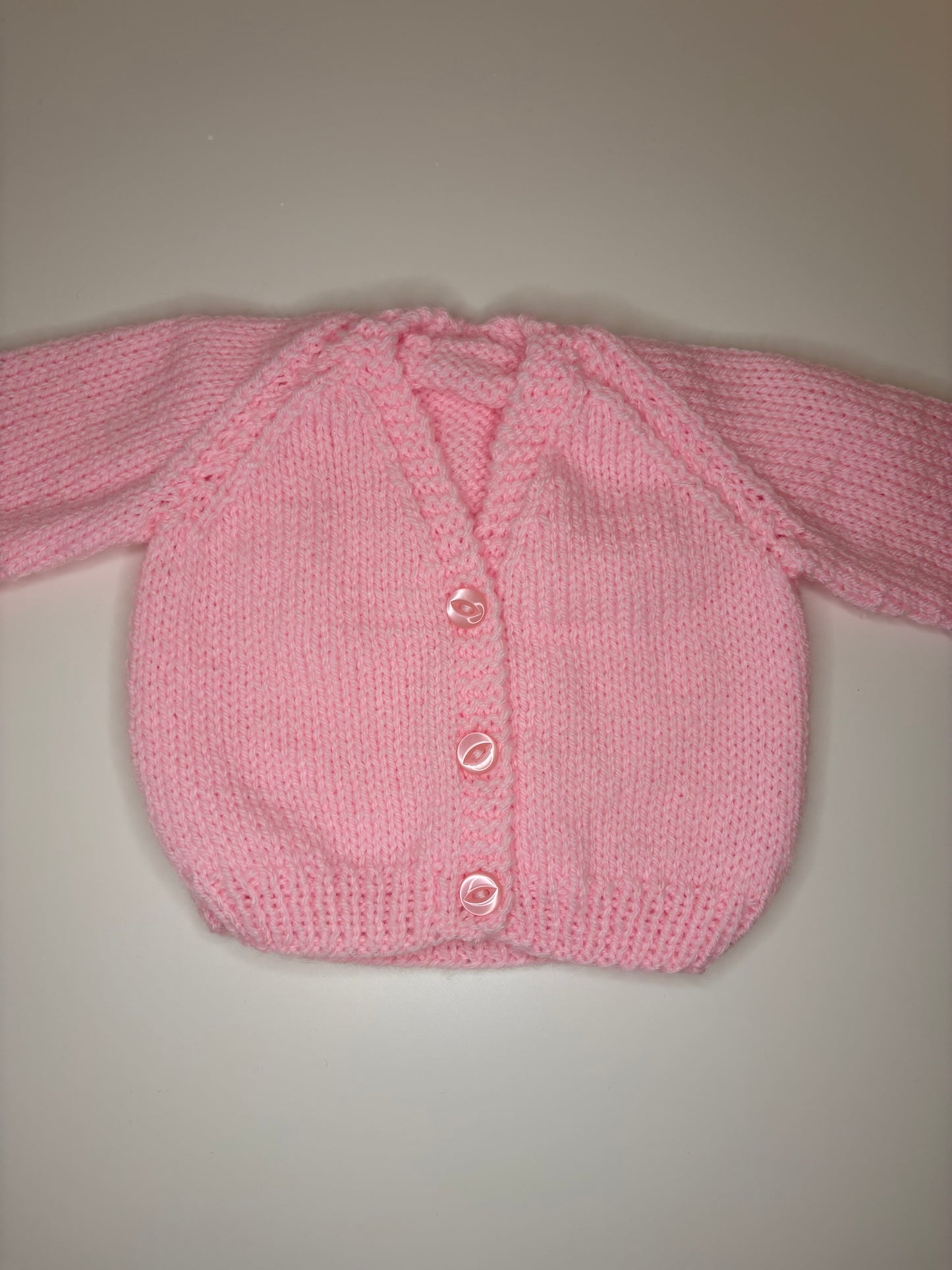 Newborn Personalised Hand Knitted Cardigan