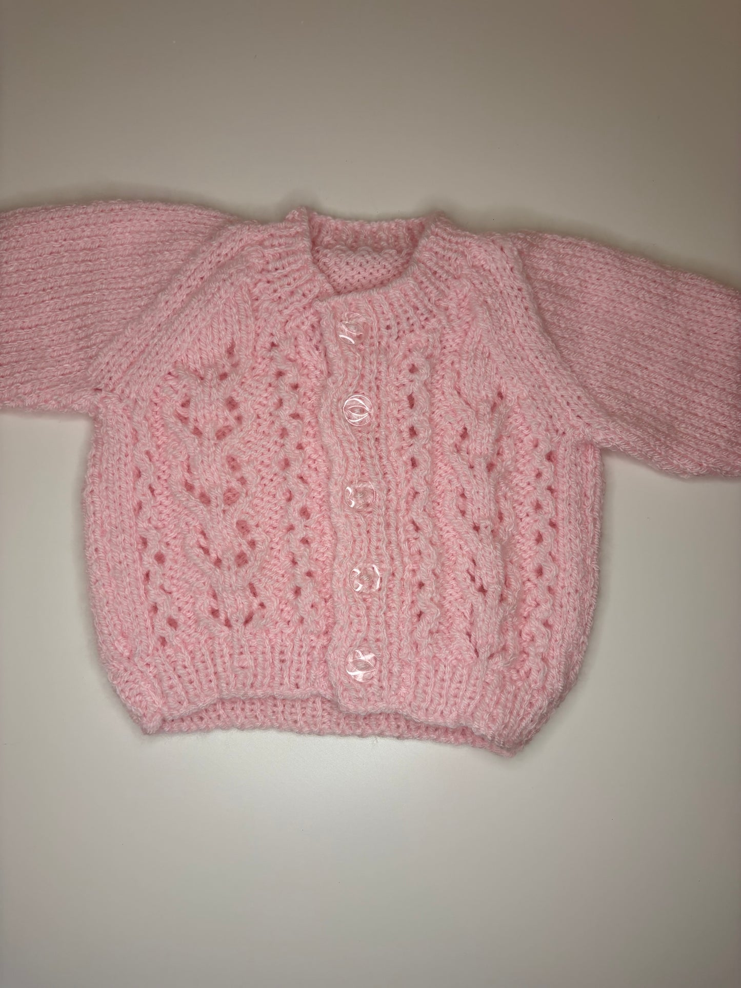 Newborn Personalised Hand Knitted Cardigan