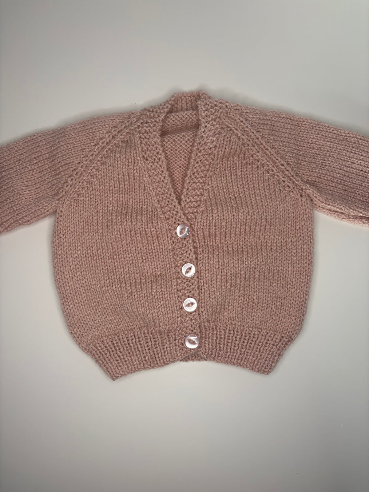 3- 6 Months Personalised Hand Knitted Cardigan